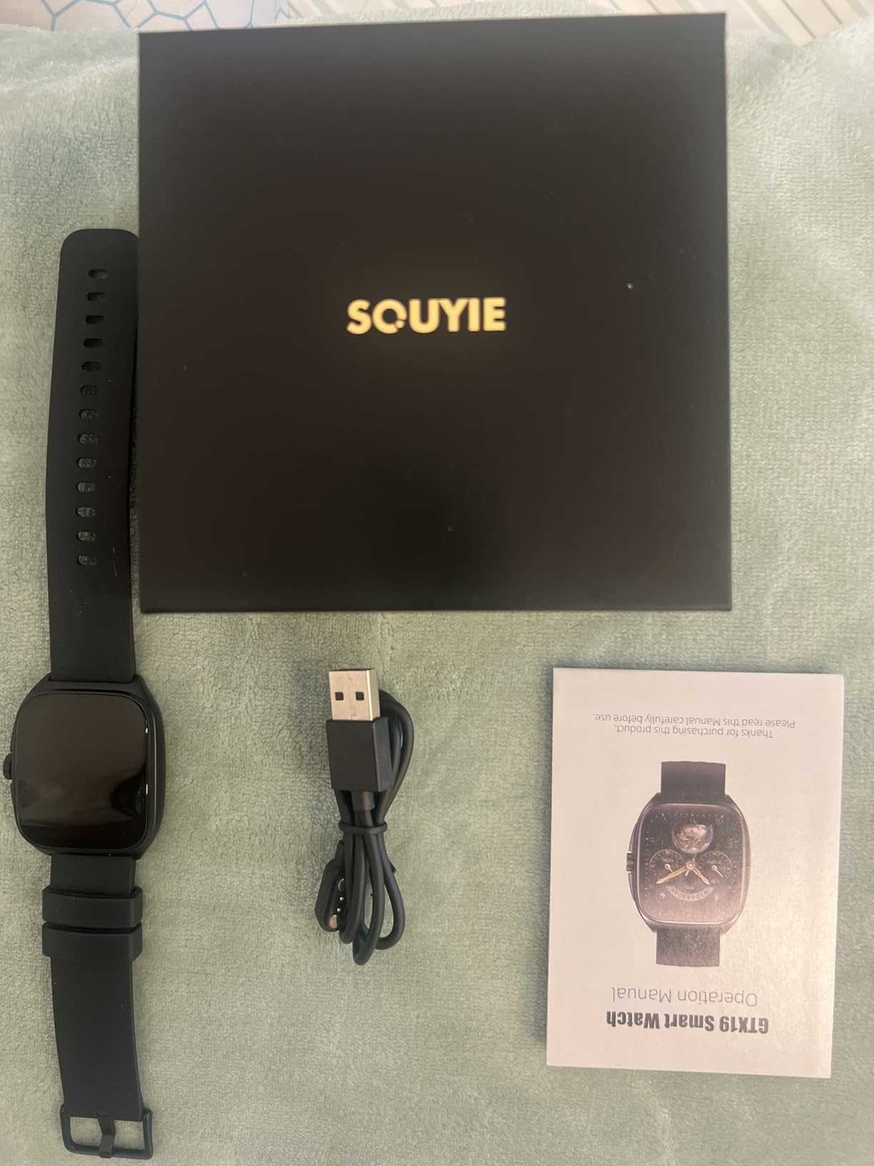 2025 SOUYIE Smart Watch for Men and Women with SOS Emergency Alert, 1.85