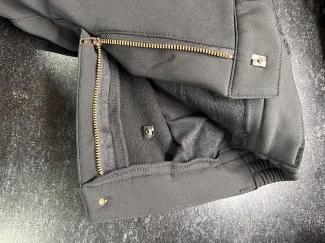 DEWBU Heated Pants for Women with 12V Battery Pack Fleece Lined Outdoor Softshell Pants Electric Heating Trousers customer photo 2