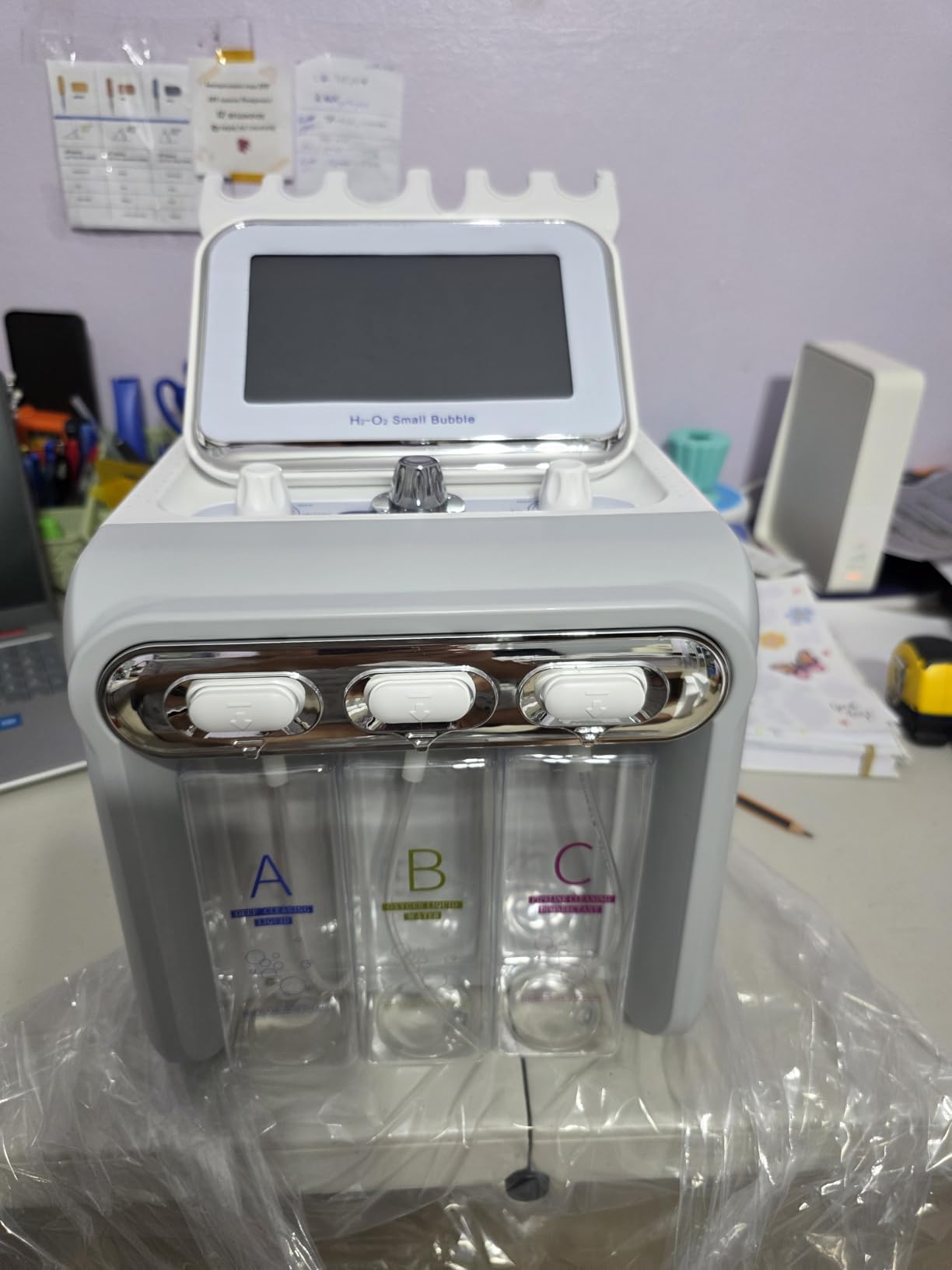 Hydrogen Oxygen 7 in1 Diamond Microdermabrasion Machine, Facial Peeling Skin Care for Salon Personal Home Use customer photo 1