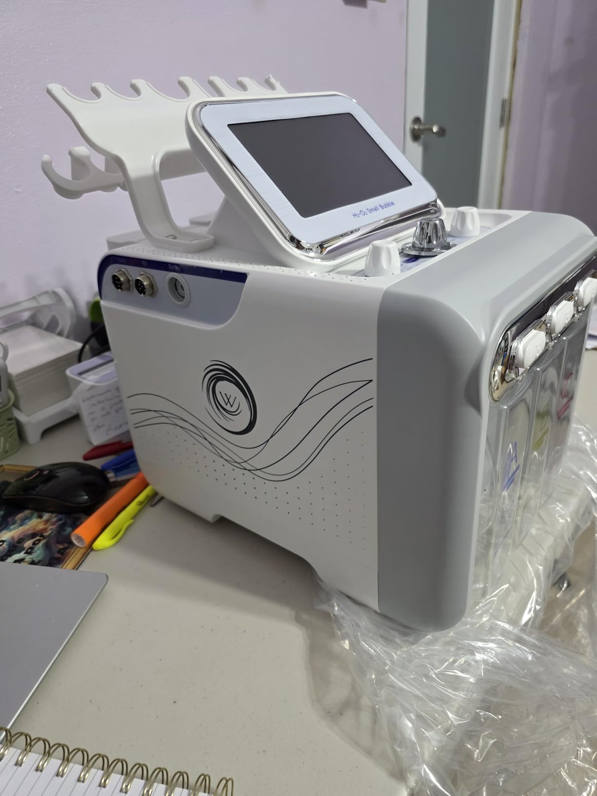 Hydrogen Oxygen 7 in1 Diamond Microdermabrasion Machine, Facial Peeling Skin Care for Salon Personal Home Use customer photo 2