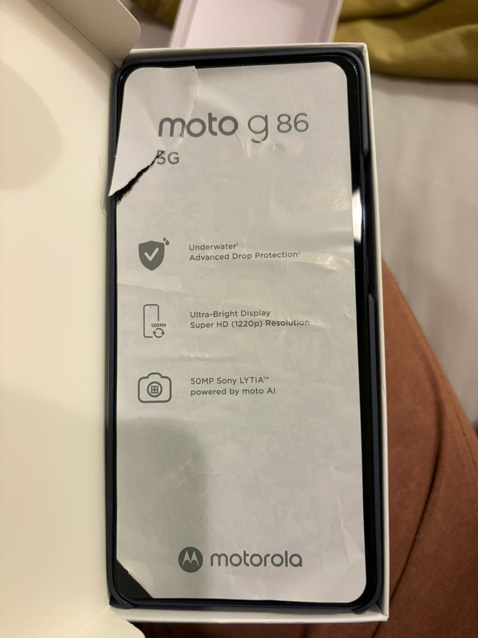Motorola Moto G86 Dual-SIM 256GB ROM + 8GB RAM (GSM Only | No CDMA) Factory Unlocked 5G Smartphone (Pantone Spellbound) - International Version customer photo 2