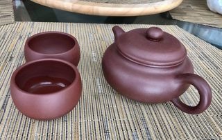Fine Zisha Teapot Series, Chinese Genuine Handmade Yixing Purple Clay Tea Pot 12.8 Oz, Infuse Brew Kungfu Tea Maker -Fanggu Teapot customer photo 2