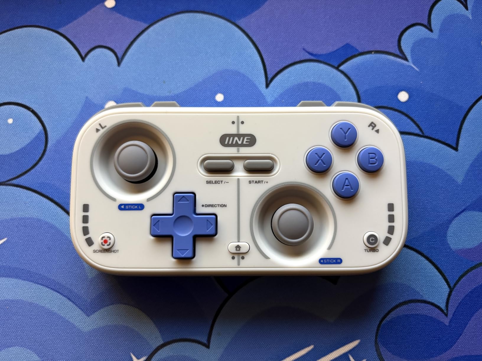 IINE Retro Pocket Wireless Game Controller - Compact Gamepad with Hall Effect Joysticks, Customizable Buttons, 1000Hz Polling Rate - Compatible with PC, Switch, Mobile, Steam Deck, Tablet customer photo 1