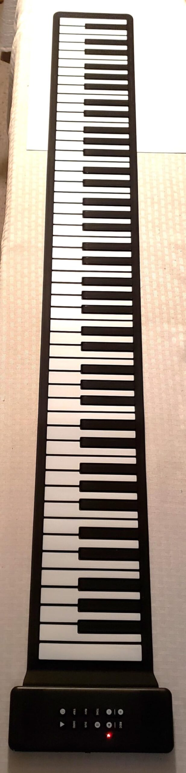 88Keys Roll Up Piano Keyboard, MARVTOWN Portable Foldable Hand Roll Keyboard Piano, 108 Rhythms, 128 Tones, Waterproof Silicone Folding Piano with MIDI & Speaker & Headphone jack For Beginners Travelling customer photo 2