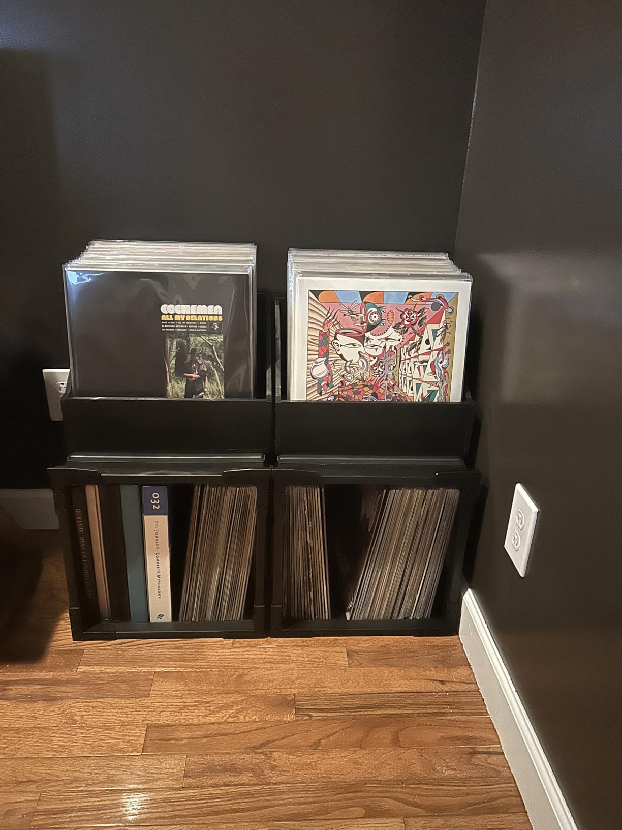 HumminGuru FlexiCube Vinyl Record Storage Box - Stackable Organizer for 12-inch Records, Holds 70 LPs | Modular Vinyl Shelf & Collapsible Storage Crate. Durable & Portable Space-Saving Design (1 Cube) customer photo 1