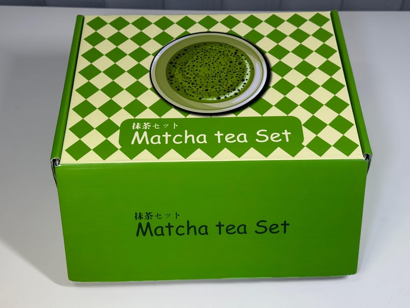 Premium 7-Piece Matcha Tea Set - Traditional Japanese Style with Elegant Grid Pattern, Includes Bamboo Whisk, Ceramic Bowl, Scoop & More - Perfect for Matcha Lovers & Tea Ceremony (Orange grid) customer photo 1