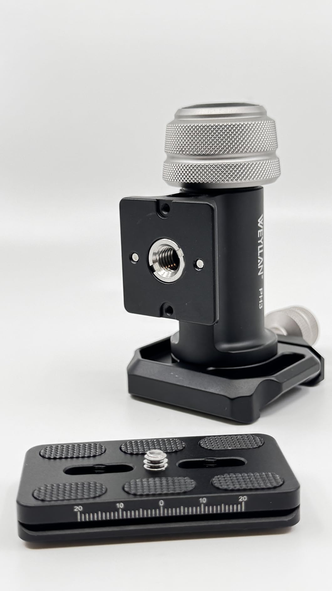 WEYLLAN PH3 MonoGimbal Head for Tripod Monopod, CNC All Metal Side Saddle Gimbal Tilt Head with Arca Swiss Quick Release Plate, Compatible with Camera, Telephoto Lenses, Max Load 22lbs/10kg customer photo 1