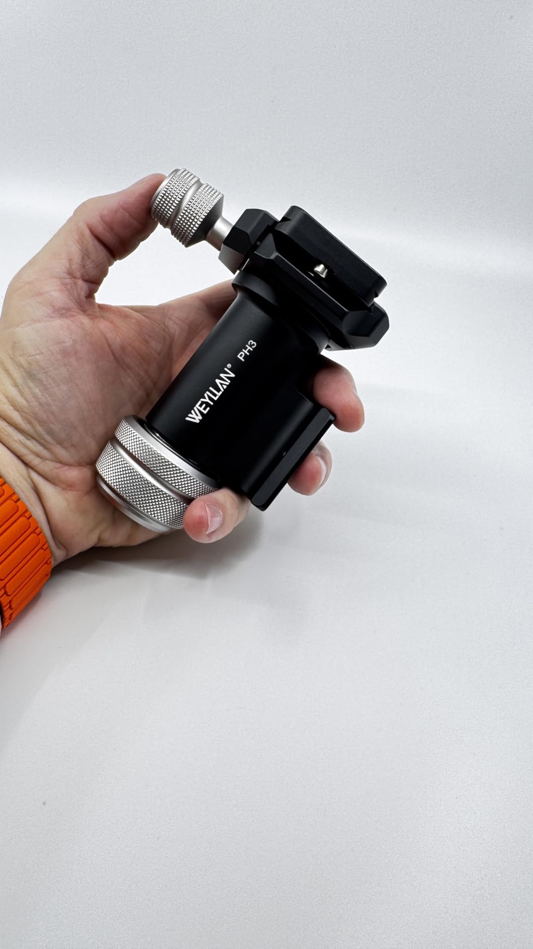 WEYLLAN PH3 MonoGimbal Head for Tripod Monopod, CNC All Metal Side Saddle Gimbal Tilt Head with Arca Swiss Quick Release Plate, Compatible with Camera, Telephoto Lenses, Max Load 22lbs/10kg customer photo 2