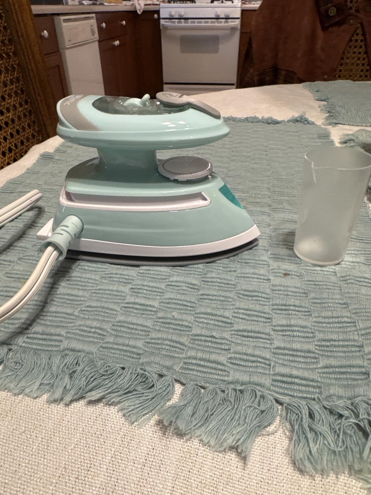 PIOMATIC Mini Travel Steam Iron for Clothes with Dual Voltage, Temperature Control, Non-Stick Soleplate and Cord Storage, Ideal for Sewing, Quilting and Handcraft customer photo 2