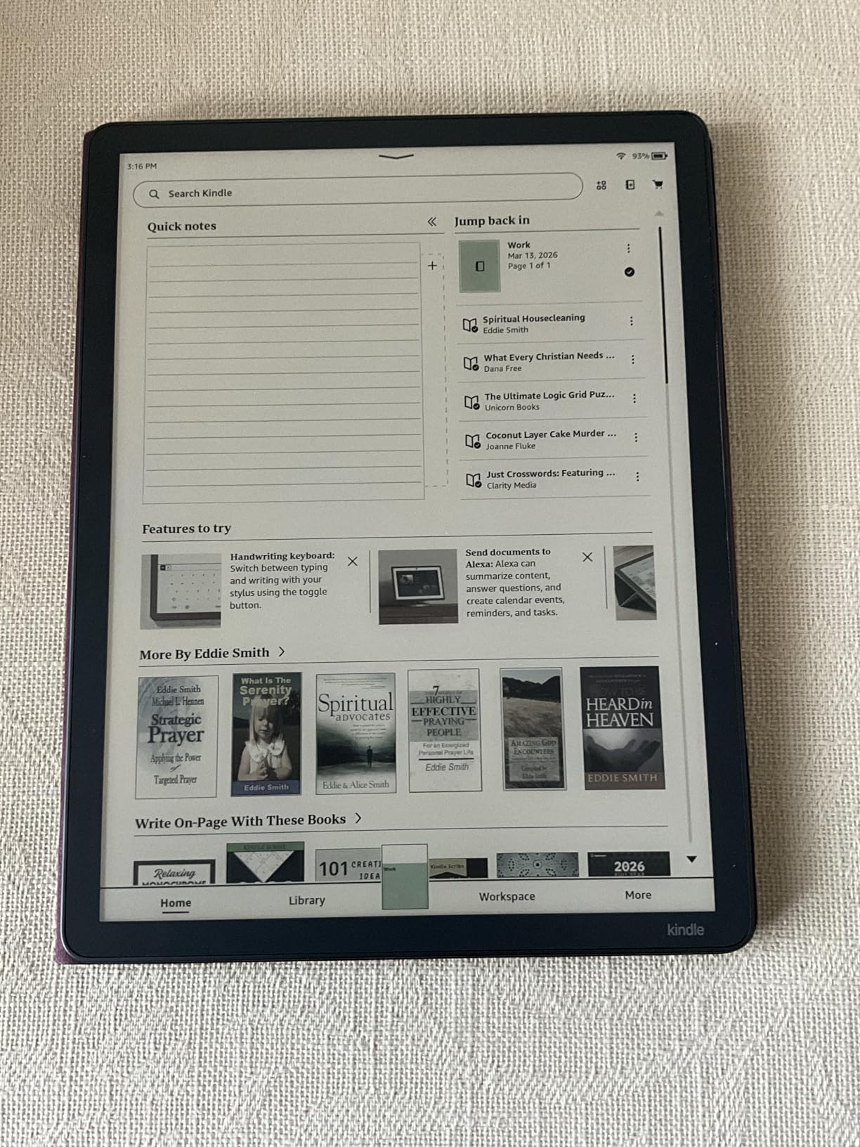 Kindle Scribe Colorsoft 64GB - 11-inch Paper-like color display with Premium Pen customer photo 2