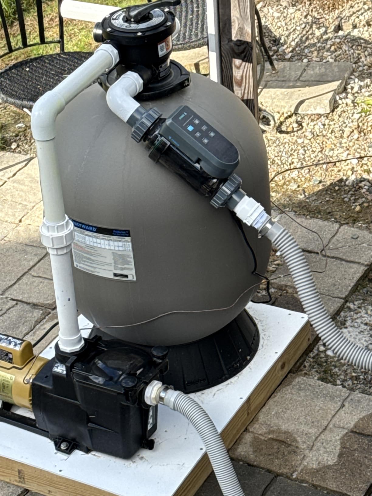 Salt Water Pool Chlorinator System - Saltwater Chlorine Generator with Smart App Control, USA Titanium Cell, for Pools Up to 40,000 Gallons customer photo 2