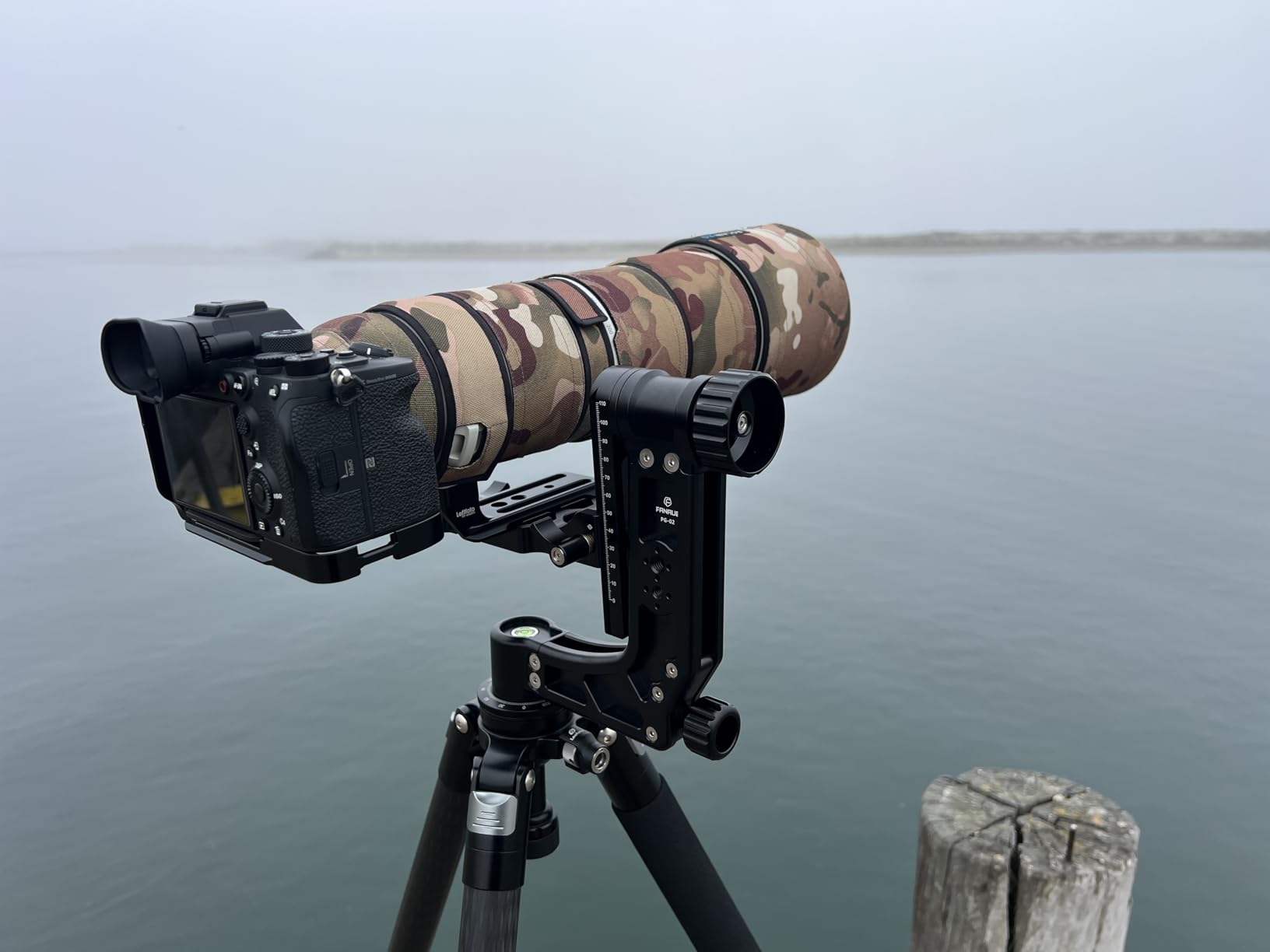 FANAUE Gimbal Tripod Head Professional 360° Panoramic Shooting Gimbal Head Heavy Duty CNC Aluminum Alloy with Arca Type Quick Release Plate for DSLR Cameras customer photo 1