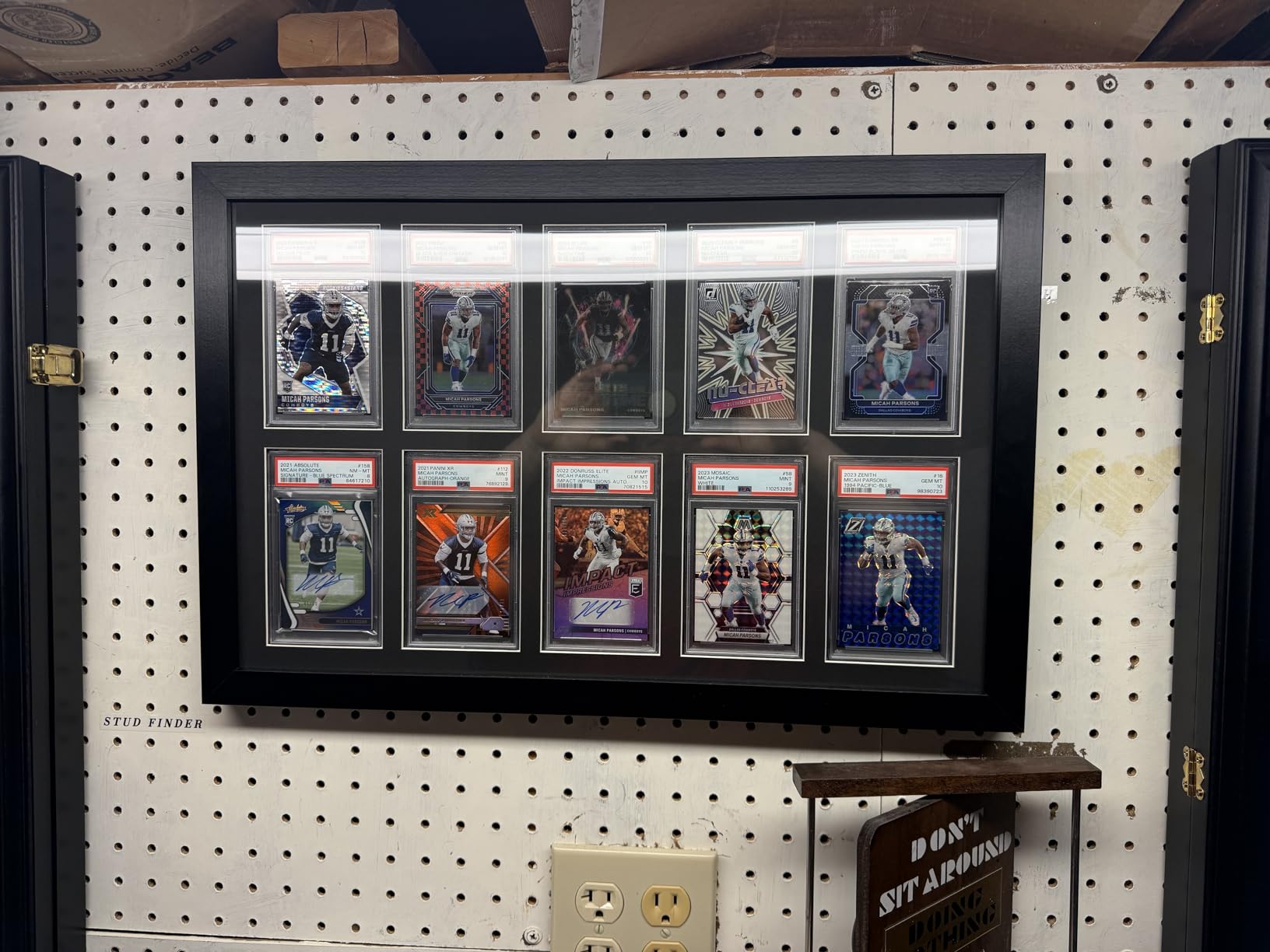 Graded Card Display Frame-Compatible with PSA, CGC, and TAG Slabs-Wall-Mount Trading Card Display Case for Sports Cards, Pokémon, and MTG (10 slabs) customer photo 1