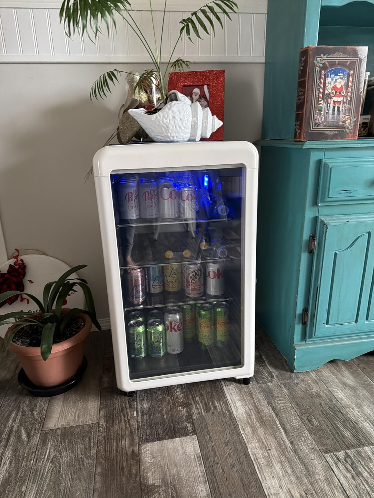 Antarctic Star Mini Fridge Cooler - 70 Can Beverage Refrigerator Glass Door for Beer Soda or Wine - 1.6 Cu.Ft customer photo 1
