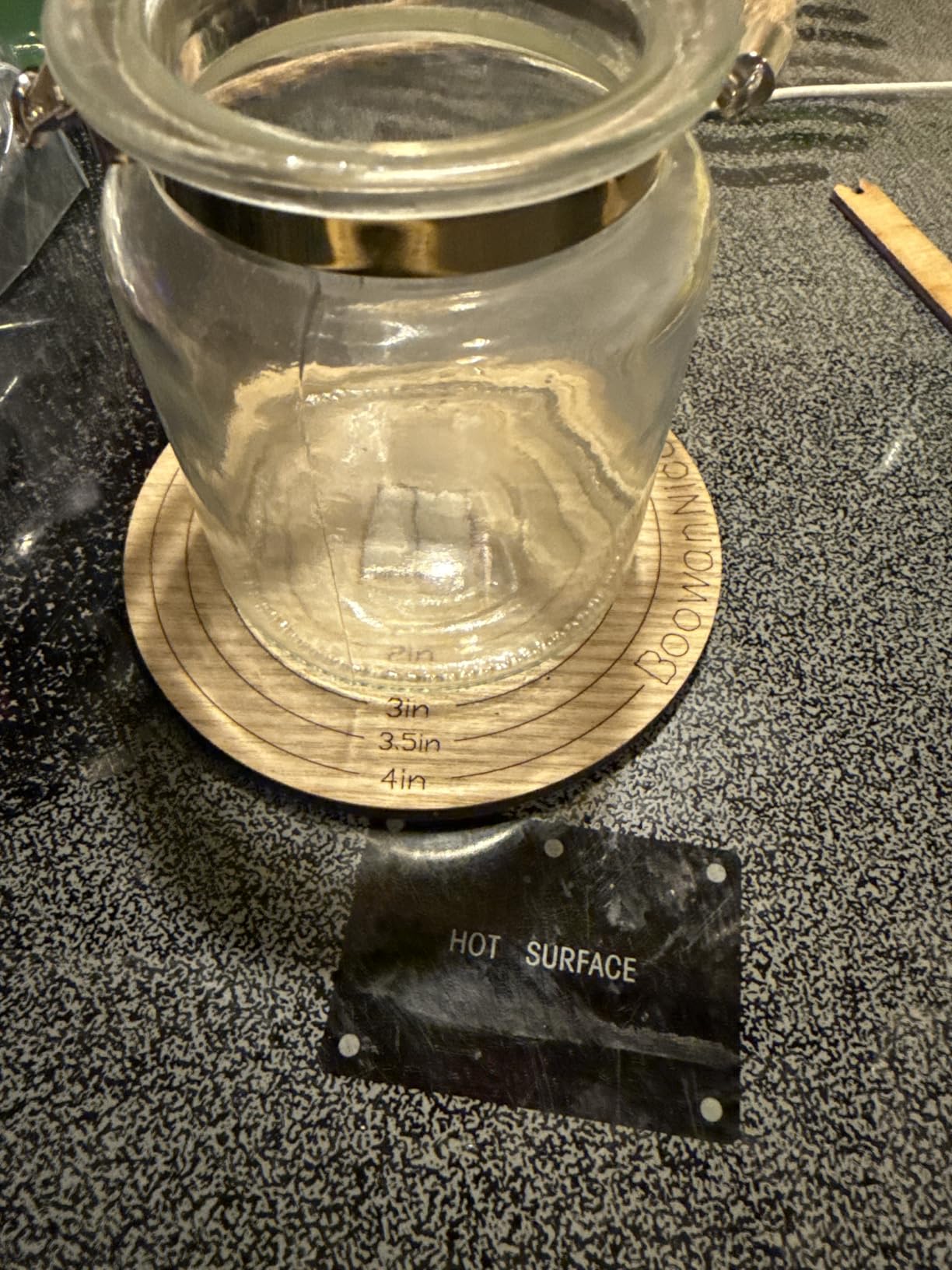 BOOWAN NICOLE Universal Wick Centering Setter Tool for Candle Making - Center & Set Wicks in 1 Second, Wick Holder for Most Candle Jar & Refill Sizes (Pro A0399*1) customer photo 2
