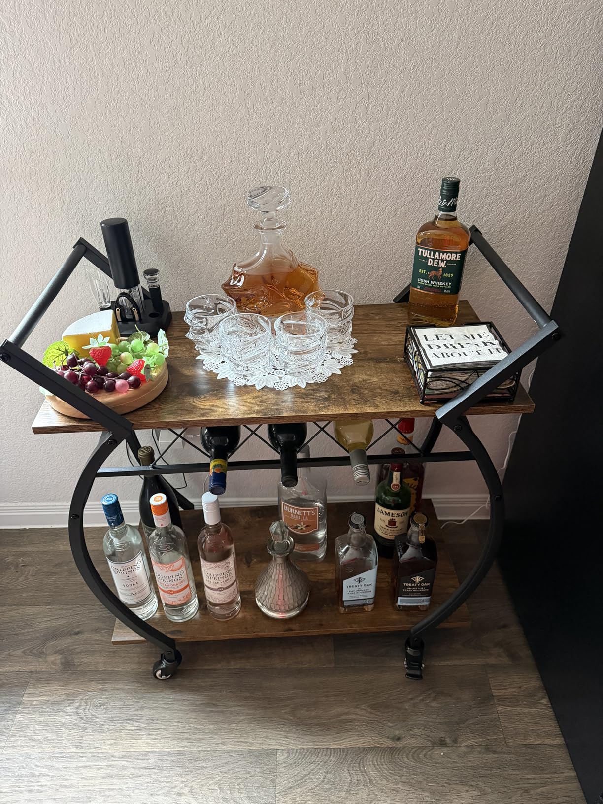 TsukiGlass Storm Japanese Crystal Whisky Decanter - 100% Ultra Clarity Lead-Free Crystal - 750ml customer photo 1