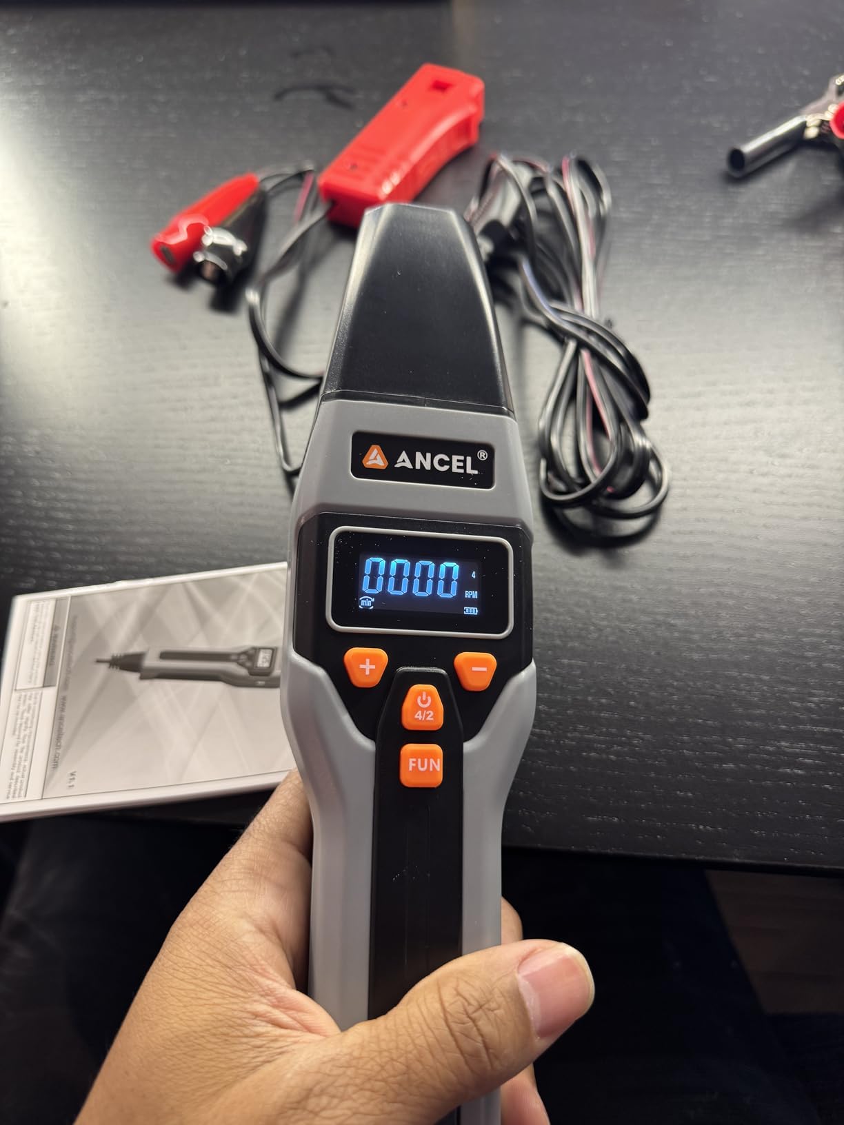 ANCEL LT70 Digital Timing Light Automotive with Tachometer (RPM), Advance, Dwell & Voltage Test, Self-Powered Inductive Ignition LED Timing Gun with Type-C Charging & 12V Backup for Gas Engines customer photo 2