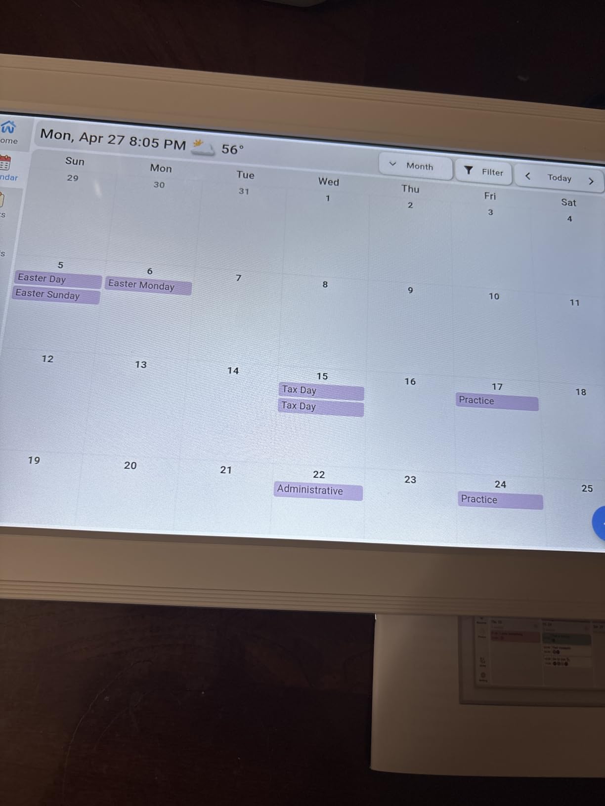 Digital Calendar, 10.1-inch Smart Wall Planner Electronic Calendar & Chore Chart, Smart Touchscreen Interactive Display for Family Schedules, Organize Your Daily & Family Routines, Desk & Wall Mount customer photo 1