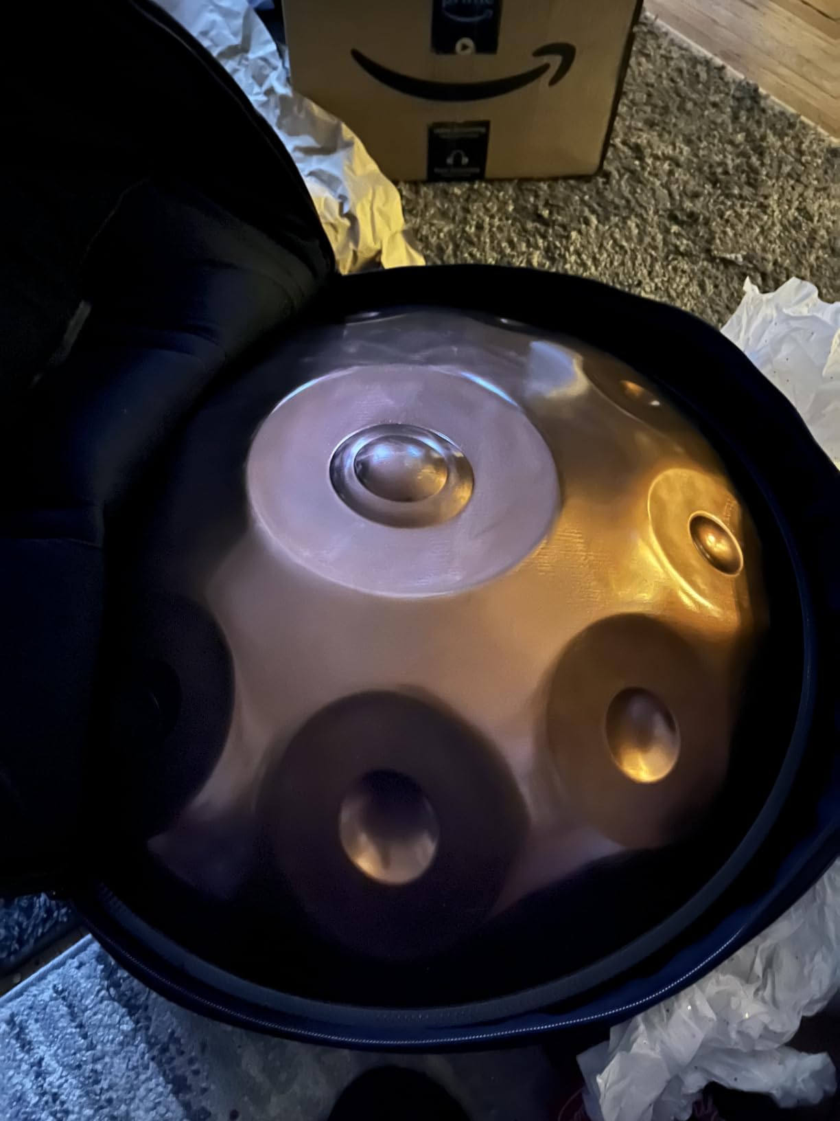 Handpan Steel Drum Instrument 440Hz 10 Notes in D Minor 22inches Handmade, Percussion Instrument customer photo 1