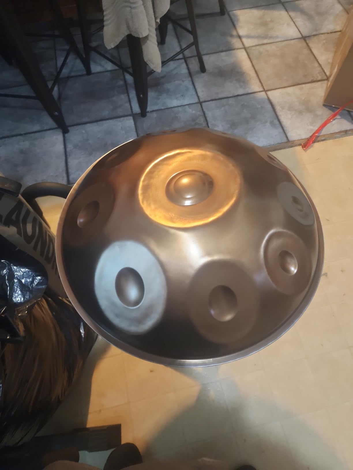 Handpan Steel Drum Instrument 440Hz 10 Notes in D Minor 22inches Handmade, Percussion Instrument customer photo 2