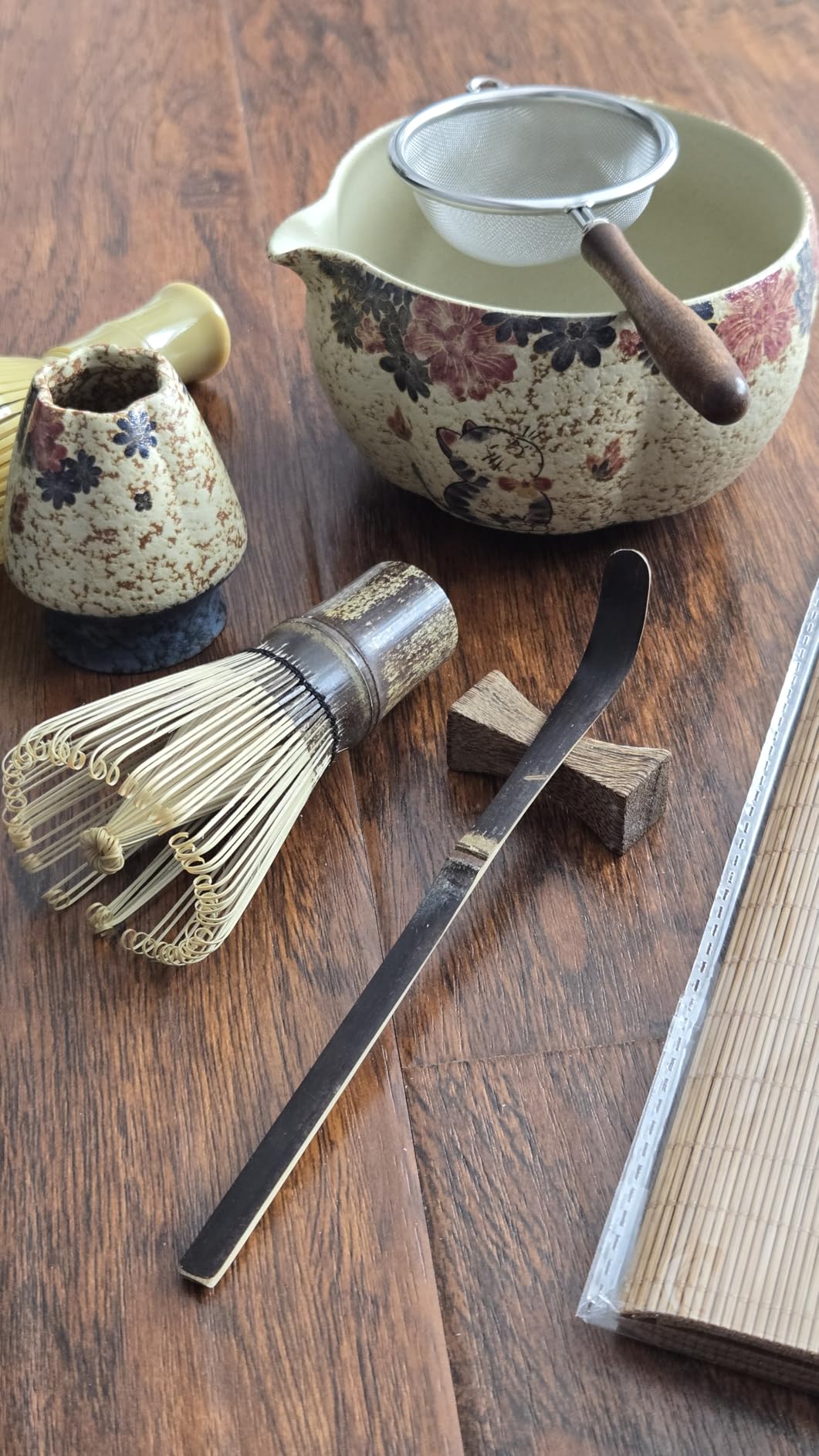 Matcha Whisk Set, 7-Piece Matcha Kit with Ceramic Bowl, Bamboo Whisk, Scoop, Sifter, Holder & Bamboo Mat - Premium Matcha Tea Set for Beginners & Matcha Lovers, Gift Ready customer photo 2