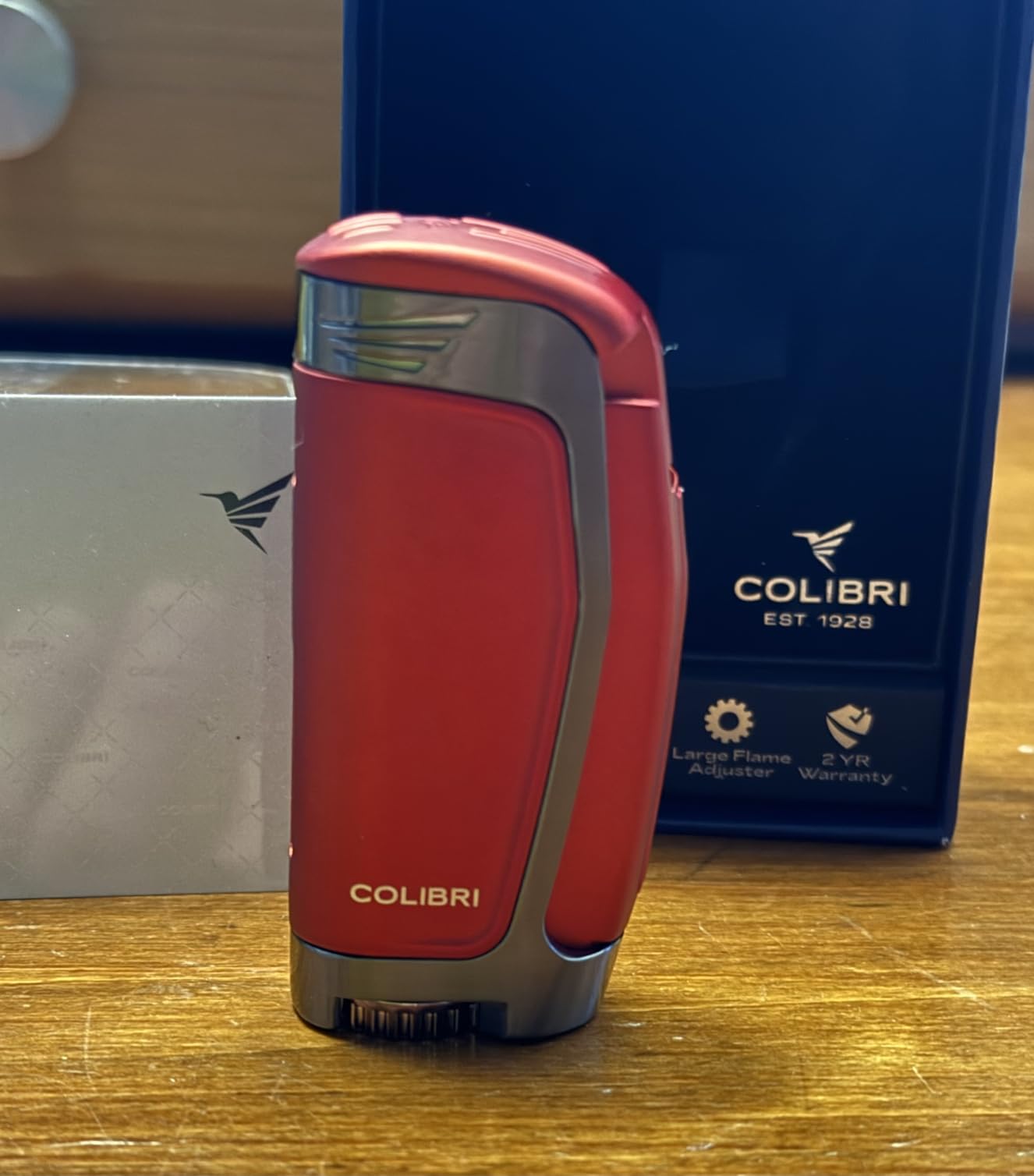 Colibri E3 Triple Jet Flame Cigar Lighter - Wind Resistant Butane Torch with Easy Empty Fuel Tank, Ergonomic Design & Refillable System - Premium Luxury Cigar Lighter for Men customer photo 1