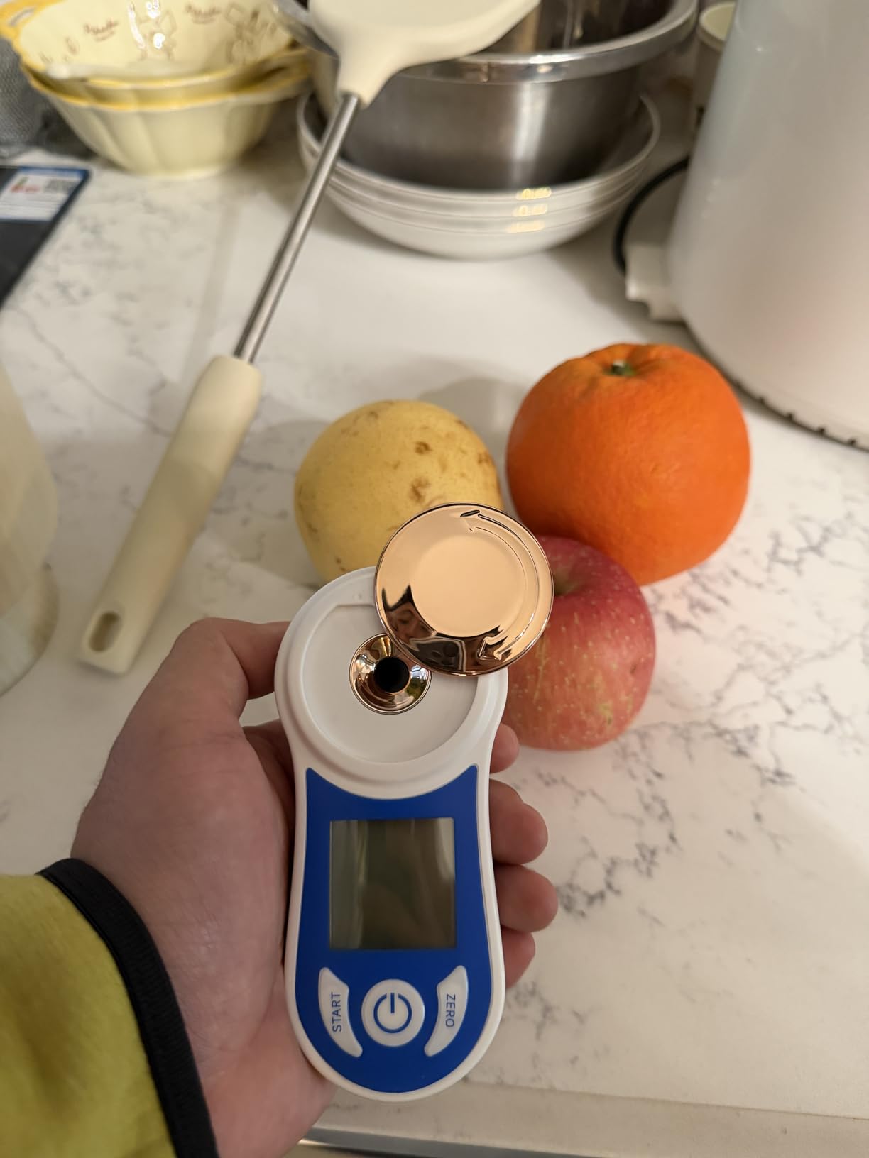 Digital Brix Refractometer 0-55% with ATC, ±0.15% Accuracy, 3-Second Results, Rechargeable Sugar Content Tester for Fruits, Juice, Home Brewing, Wine, Coffee customer photo 2