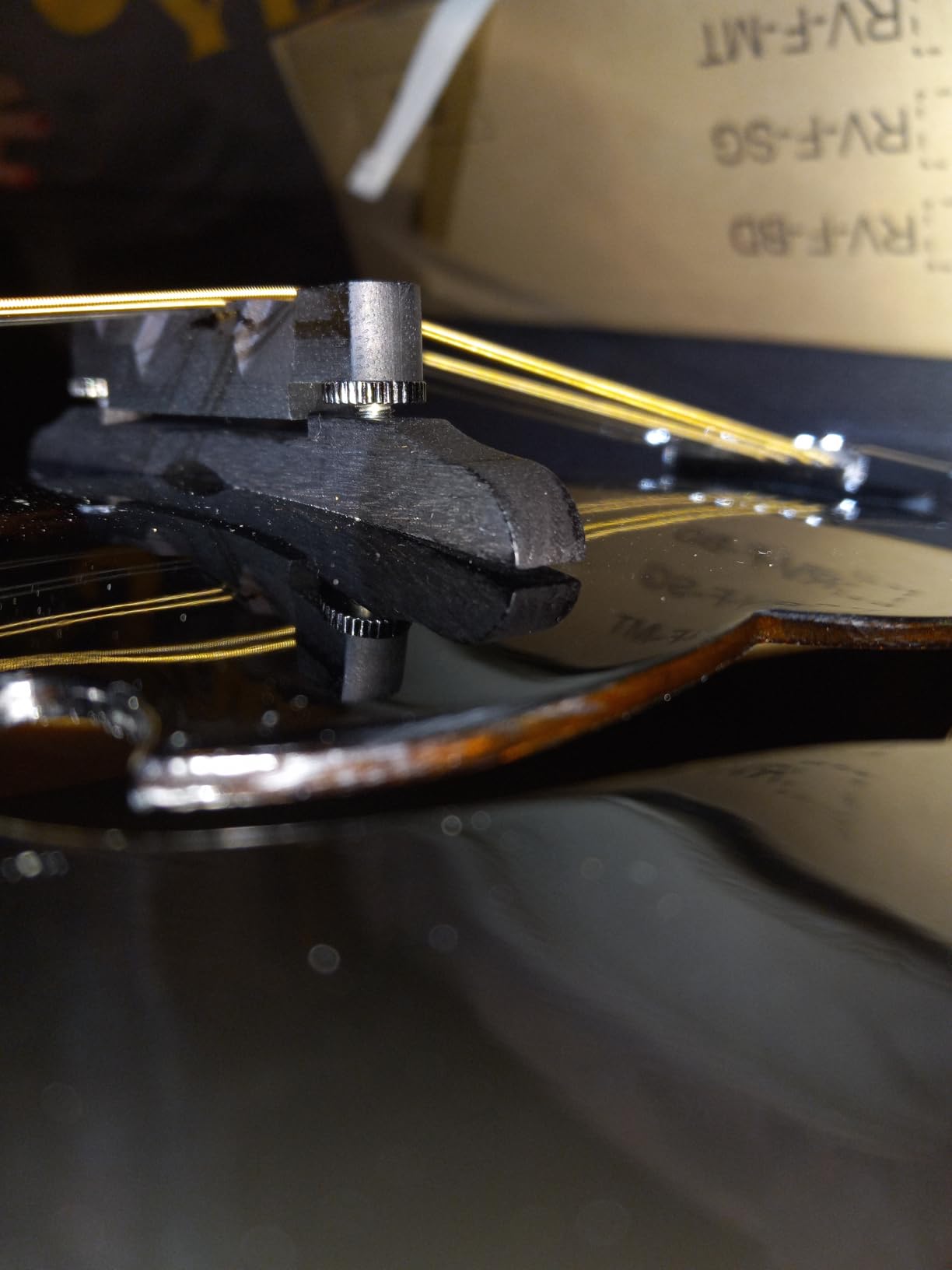 AKLOT F-Style Acoustic Mandolin Instrument: Hand-Carved Classic Scroll Headstock, Mahogany Body and Natural Bone Nut, Deluxe Mandolin Bundle with Padded Bag, Tuner, Capo and Picks (RV-FBD) customer photo 2