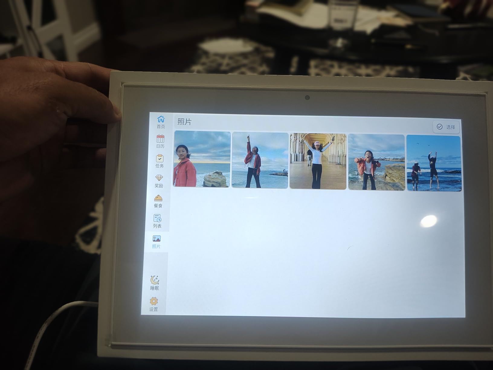 Digital Calendar with Touch Screen - 10.1 Inch Wall-mounted Smart Electronic Planner with Third-Party Calendar Sync, Chore Tracker, Meal Plan & Photo Display, Gifs for Mom customer photo 2
