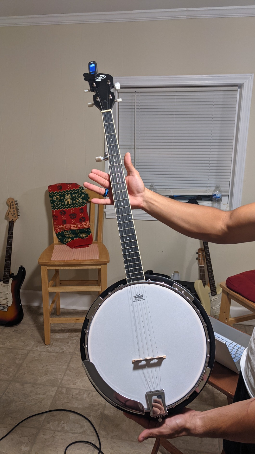 Pyle 5 String Resonator Banjo - Full Size 24 Bracket, Geared 5th Tuner Professional Instrument w/Remo Drum & Hardwood Back - Full Beginner Starter Kit customer photo 1