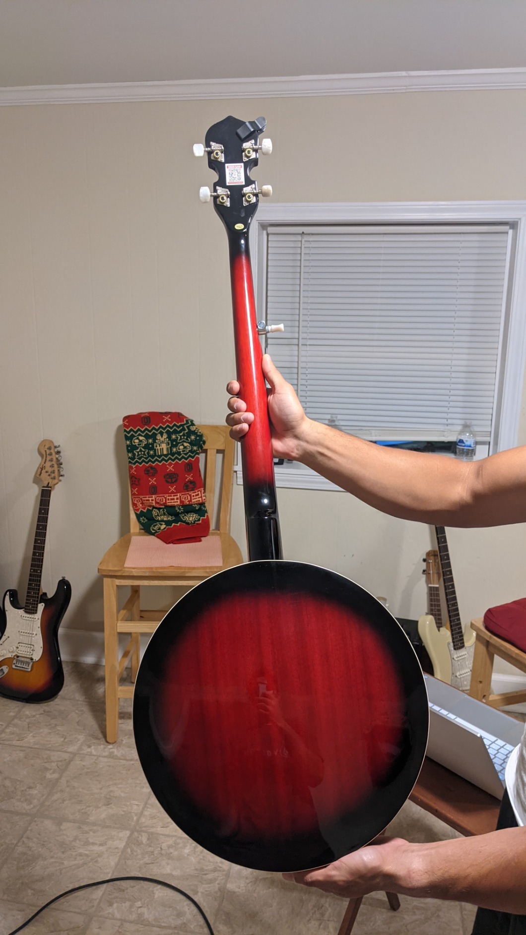 Pyle 5 String Resonator Banjo - Full Size 24 Bracket, Geared 5th Tuner Professional Instrument w/Remo Drum & Hardwood Back - Full Beginner Starter Kit customer photo 2