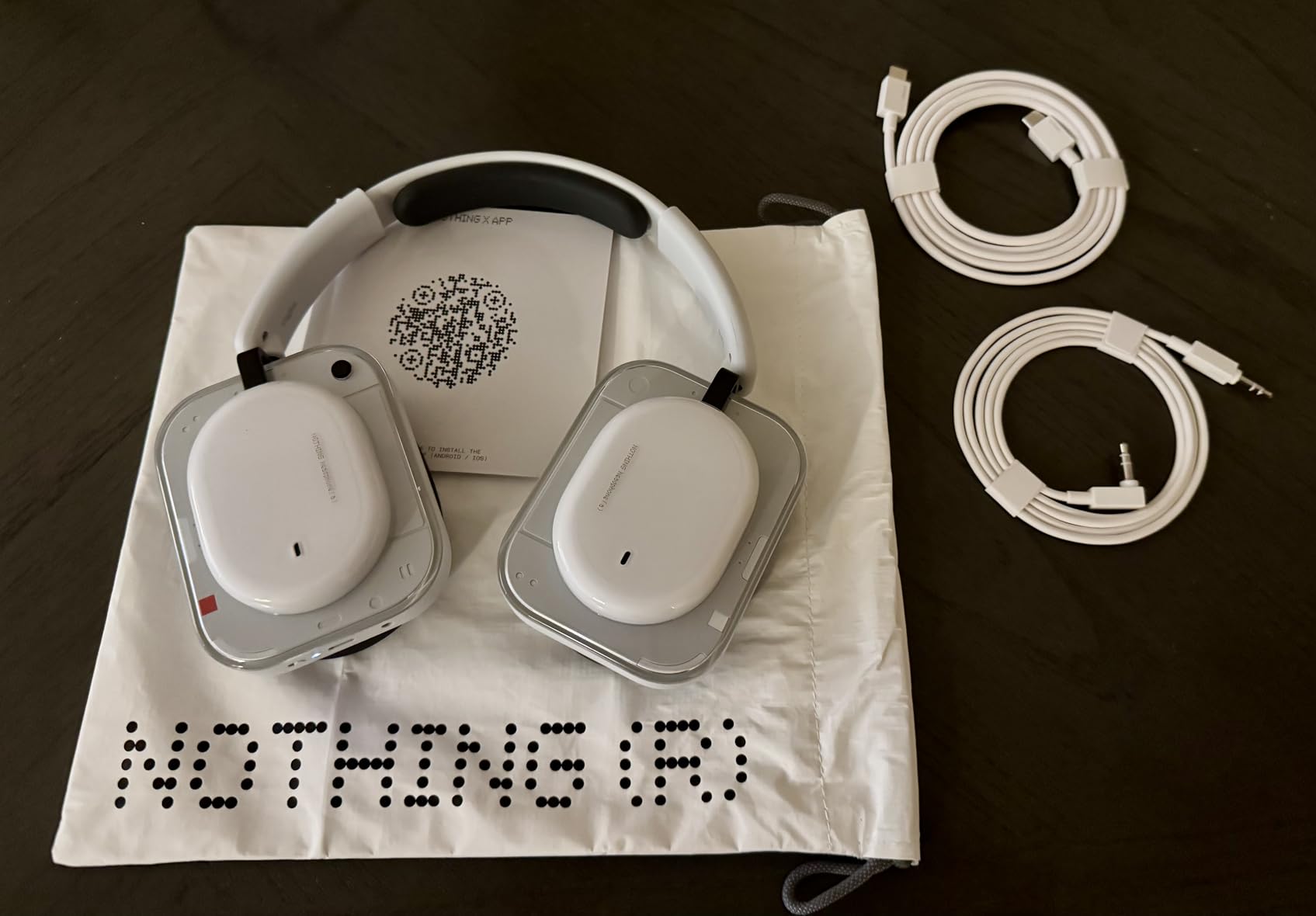 Nothing Headphone (a) 2026 New, Adaptive Active Noise Cancelling Headphones, Wireless Over Ear Bluetooth 5.4 ANC Headset with LDAC Hi-Res, 5 HD Mics Ultra Bass via APP, 135 Hours Playtime, Black customer photo 1