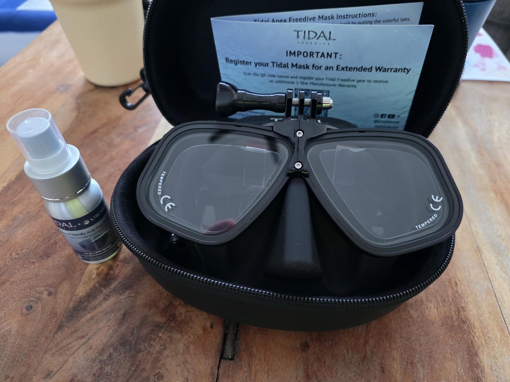 Tidal APEX Freedive Mask with Action Camera Mount - Low Volume Designed for Freediving, Spearfishing, Scuba Diving, and Snorkeling customer photo 2