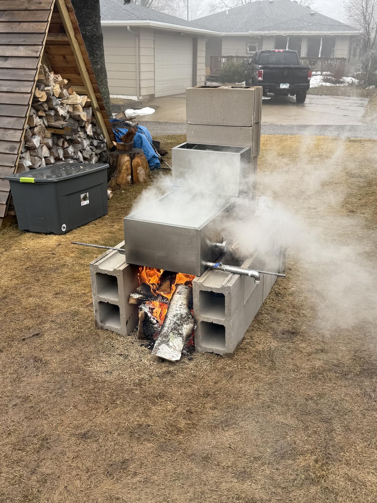 Maple Syrup Evaporator Pan, 24 x 18 x 6 Inch Maple Evaporator Pan Stainless Steel Boiling Maple Syrup, 11Gal Feed Pan for Home, Outdoor customer photo 1