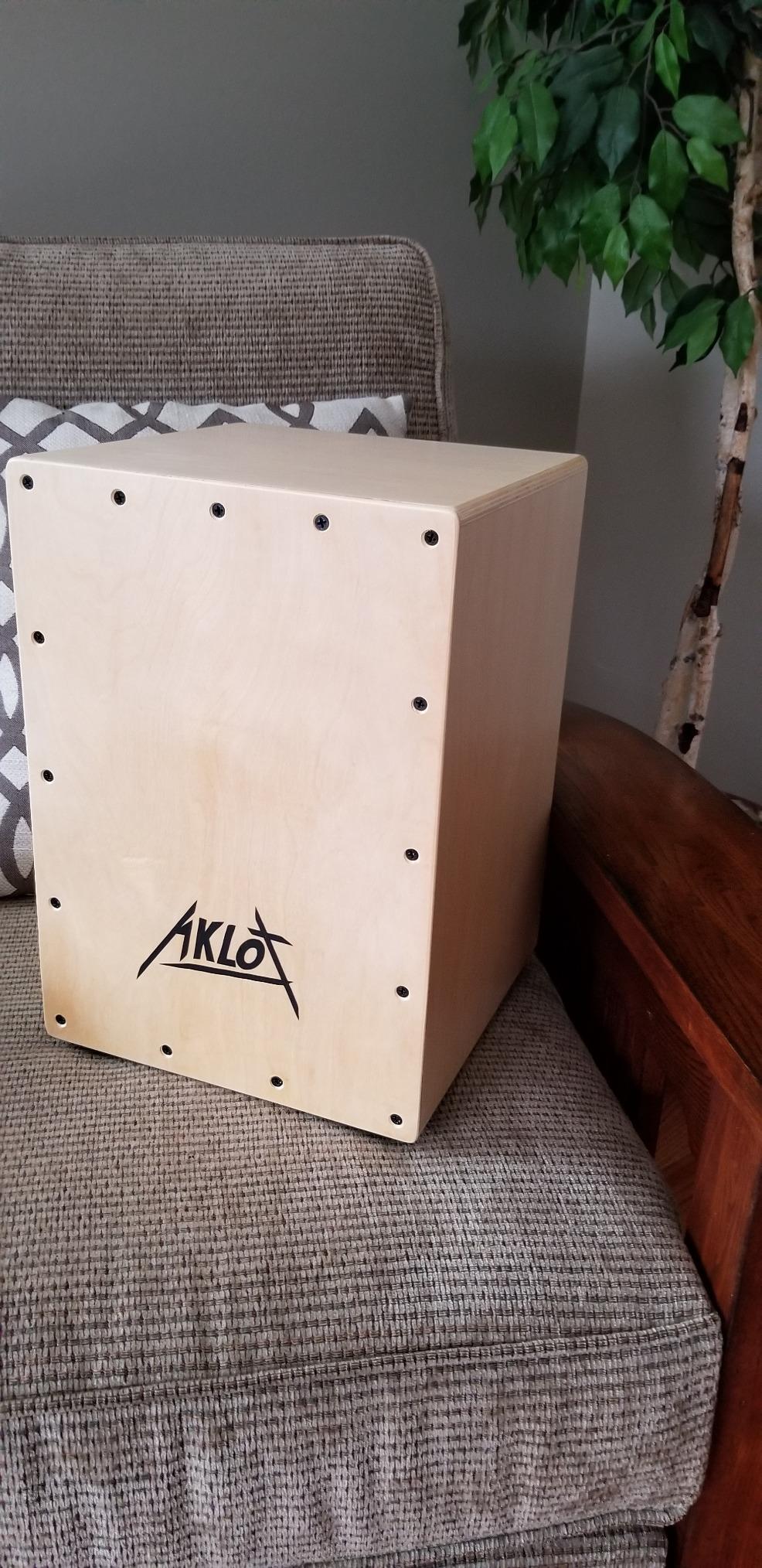 Electric Cajon, AKLOT Ebony African Blackwood 12 * 12 * 18 inch Box Drum Full Size Percussion Pickup Cajons with Snares and Electronics for Amp Above 50W customer photo 2
