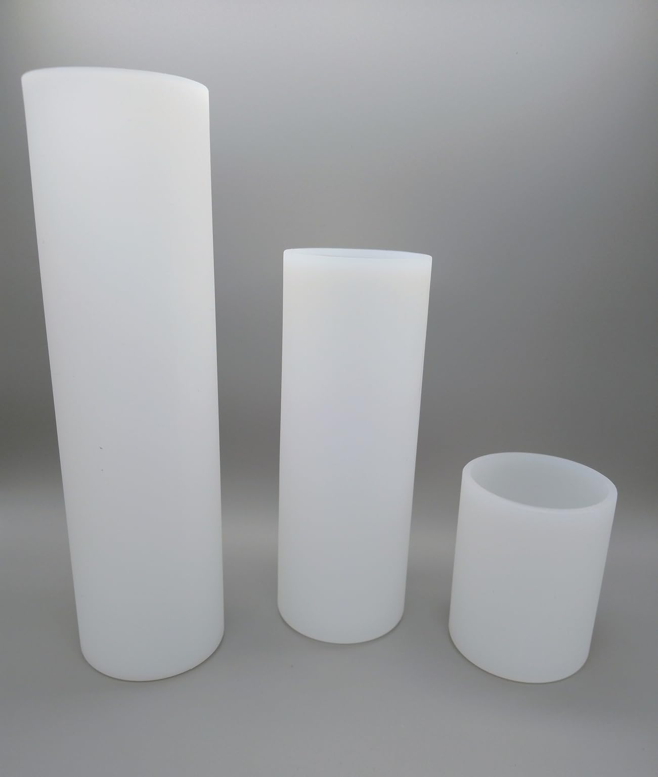 Large Cylinder Mold for Candle Making, 2x3Inch 2x6Inch 2x8Inch Cylinder Silicone Candle Mold, 3 Pcs Long Pillar Epoxy Resin Casting Mold for Wax Candle Resin Craft Making customer photo 1