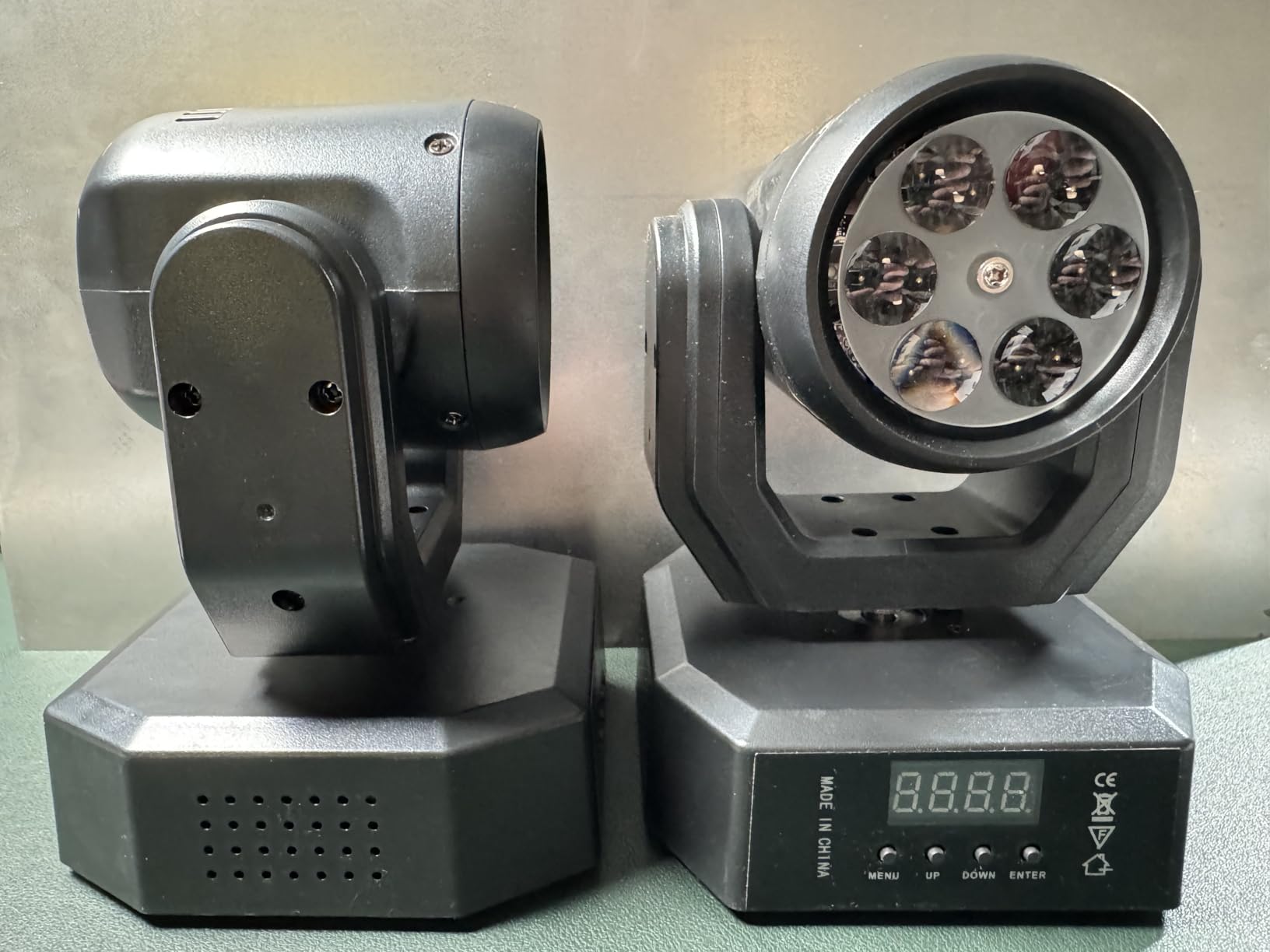 Mini Moving Head Light,30W Compact Led DJ Stage Lights with Beam,GOBO Projection,Remote Control Sound Active & DMX512 Control, Moving Head Wash for Wedding DJ Party Stage Lighting customer photo 2