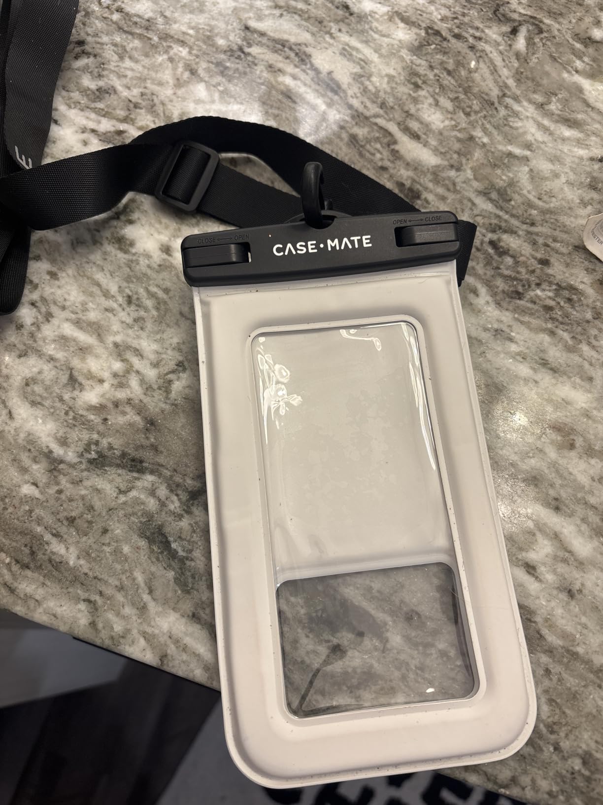 Case-Mate Wavy IP68 Waterproof Phone Pouch - Large Floating Phone Case w/Crossbody Lanyard - Cruise Ship Travel Essentials Compatible w/All Devices - Hidden Pocket for Card/Cash- Mist Twinkle customer photo 2