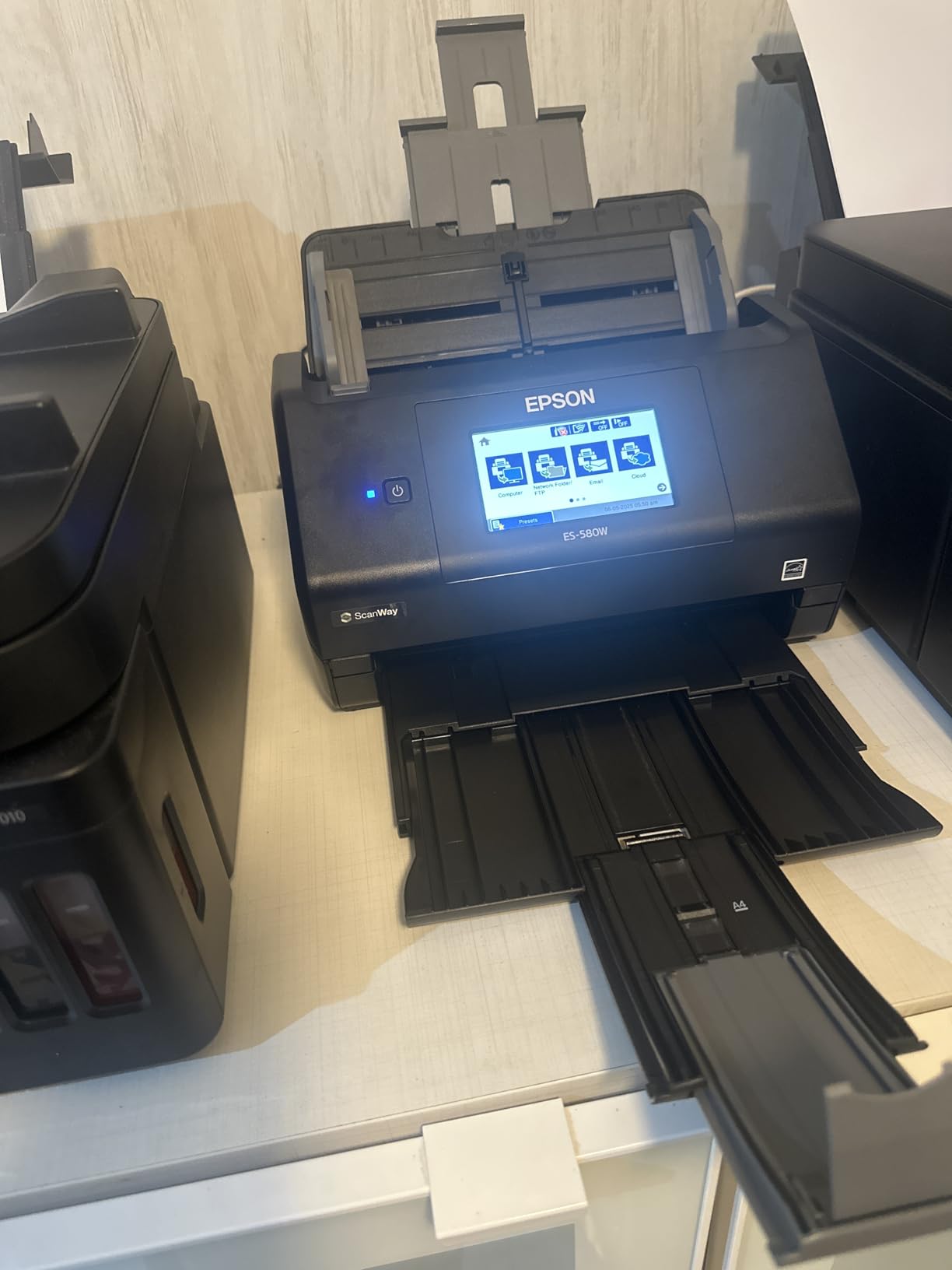 Epson Workforce ES-590W Wireless High-Speed Desktop Color Duplex Document Scanner for Mac & PC, up to 45 ppm, Large 4.3