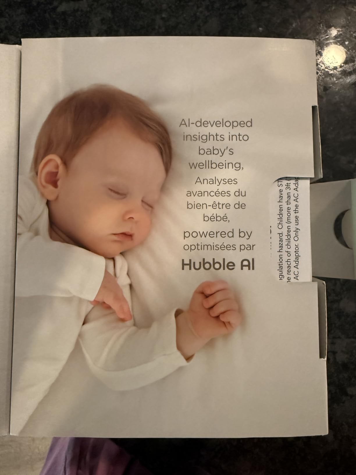Hubble Connected AI Vision 5-in-1 2K UHD Baby Monitor with AI Alerts, True Cry Detection, Sleep Insights, Nightlight & Smart Soother, Flexible Mount, Dual-Band Wi-Fi customer photo 1