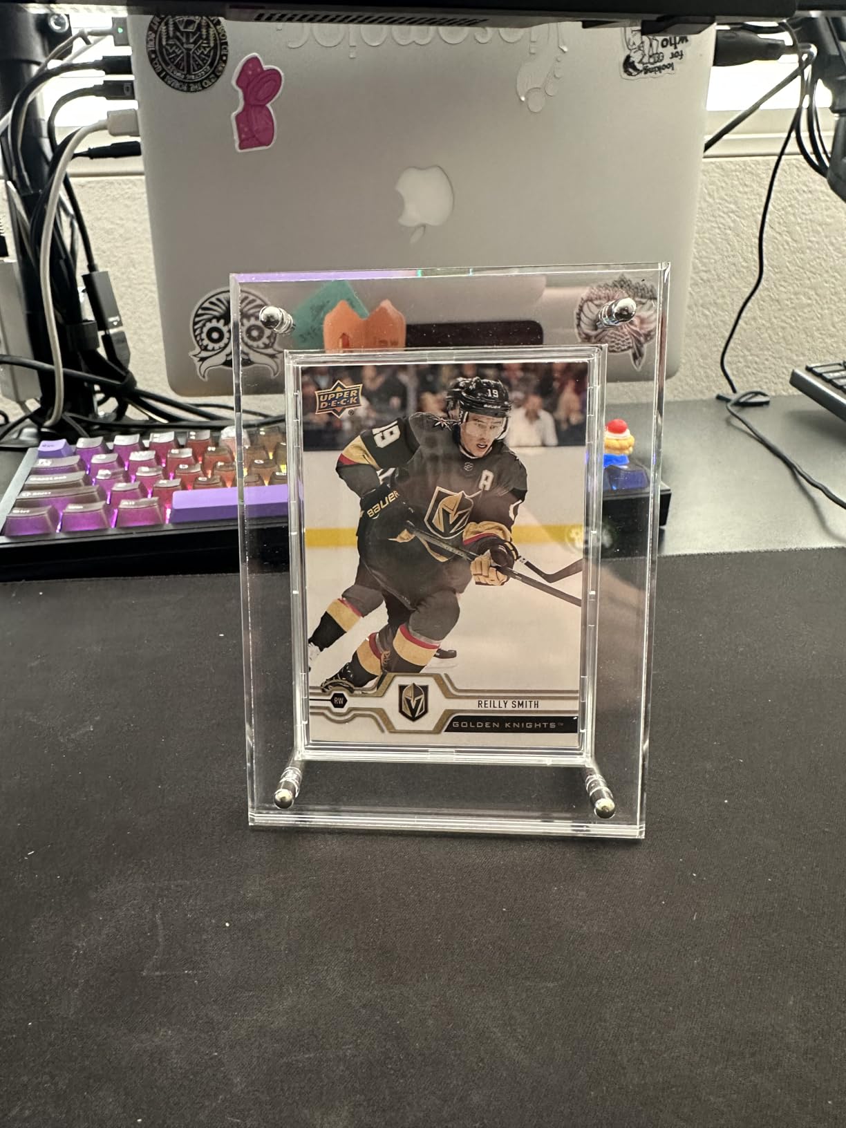 Acrylic Trading Card Display Frame with Inner Holder, UV Protection Desktop Display Frame for TCG, MTG, Comic Cards (Black, 1-Slot) customer photo 1