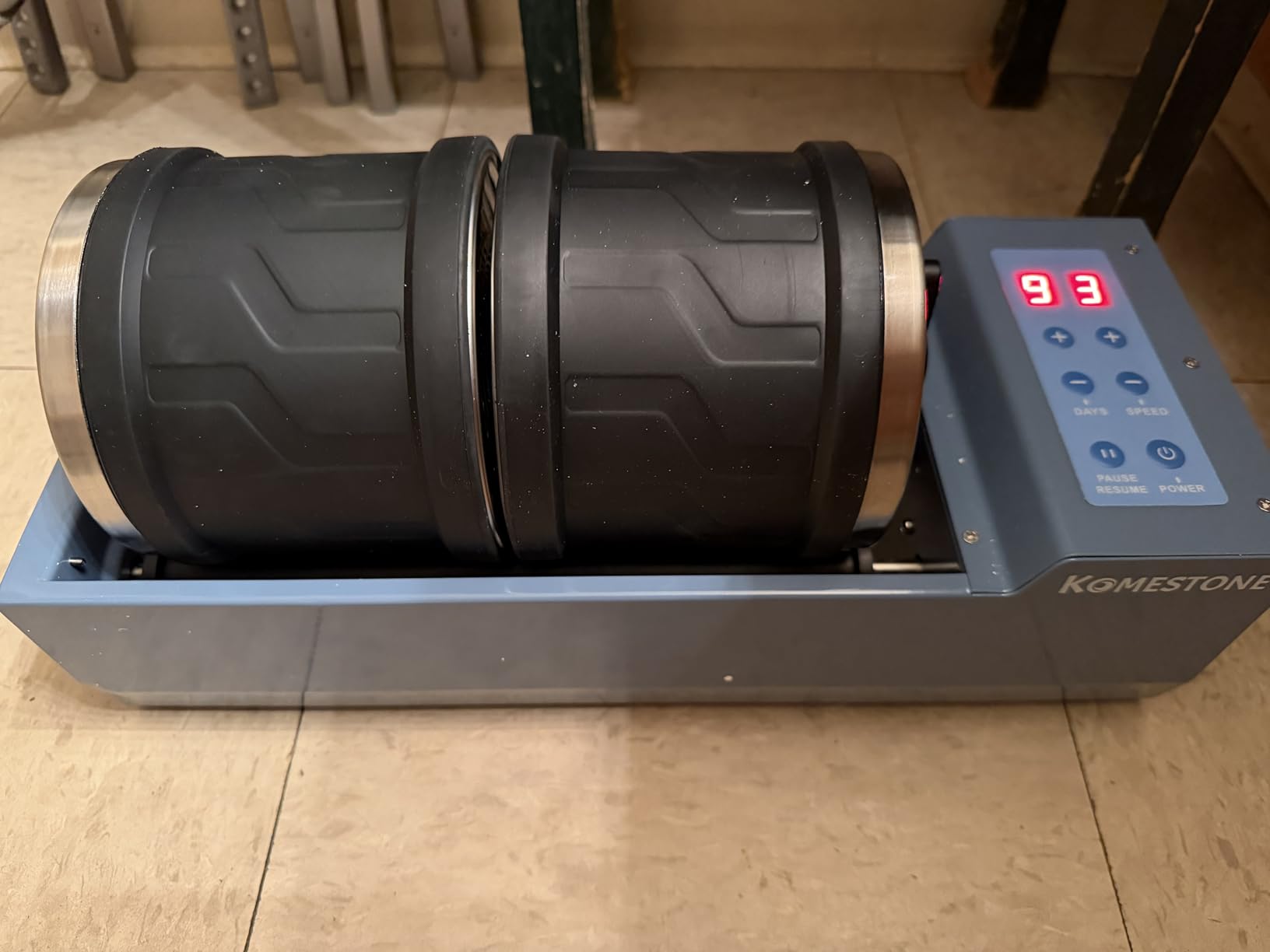 Dual-Barrel Rock Tumbler Kit - 8LB Extra Large Capacity (4LB x 2), Brushless Motor & Heavy Metal Base, 3 Speeds & 9-Day Timer, Rock Polisher for Adults & Collectors, Full Accessories Included customer photo 1