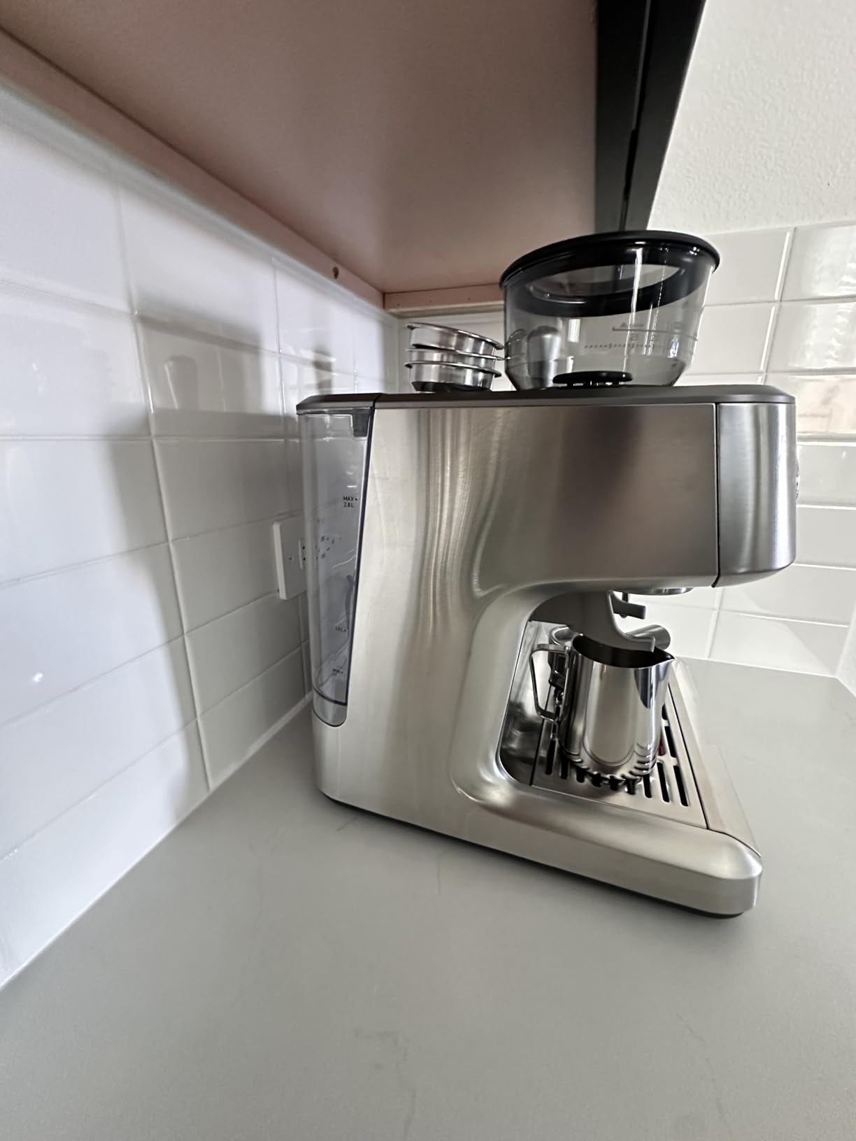 COWSAR (2026 Upgrade) 20 Bar Espresso Machine with Grinder, Expresso Coffee Machines with Milk Frother, Commercial Stainless Steel customer photo 1