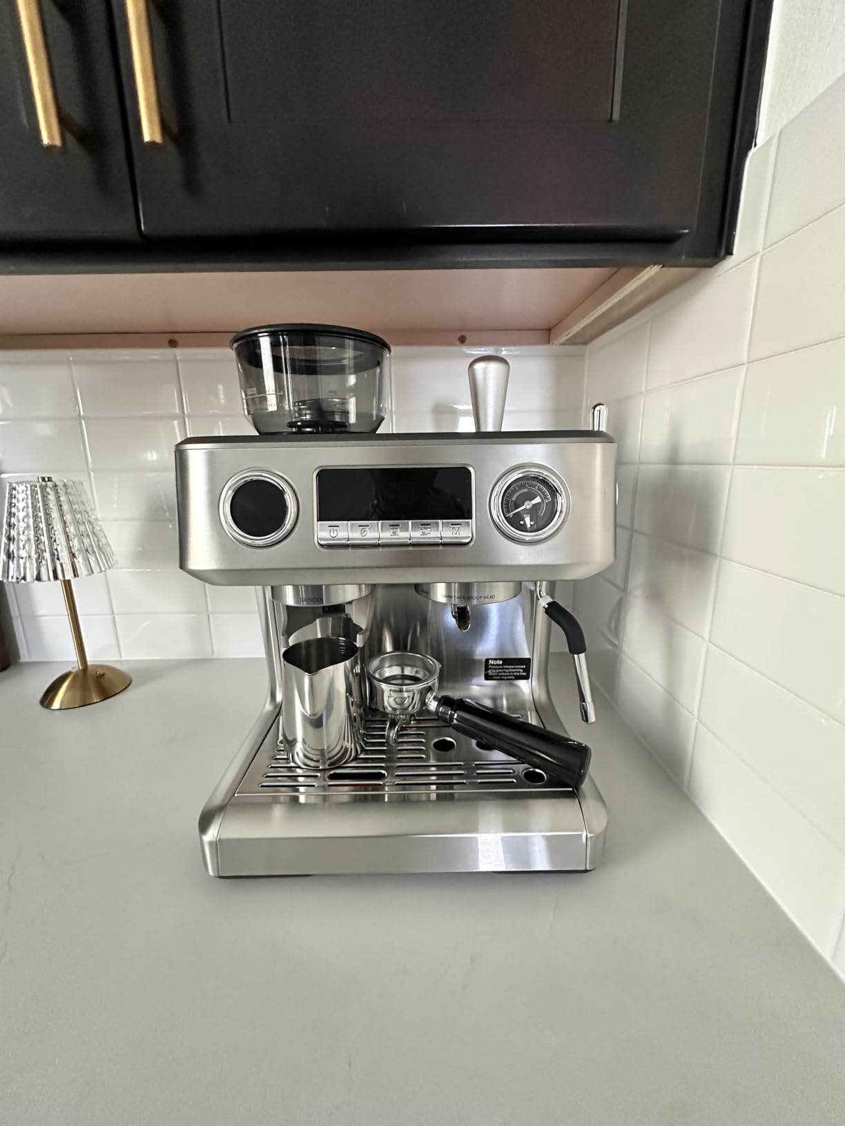 COWSAR (2026 Upgrade) 20 Bar Espresso Machine with Grinder, Expresso Coffee Machines with Milk Frother, Commercial Stainless Steel customer photo 2