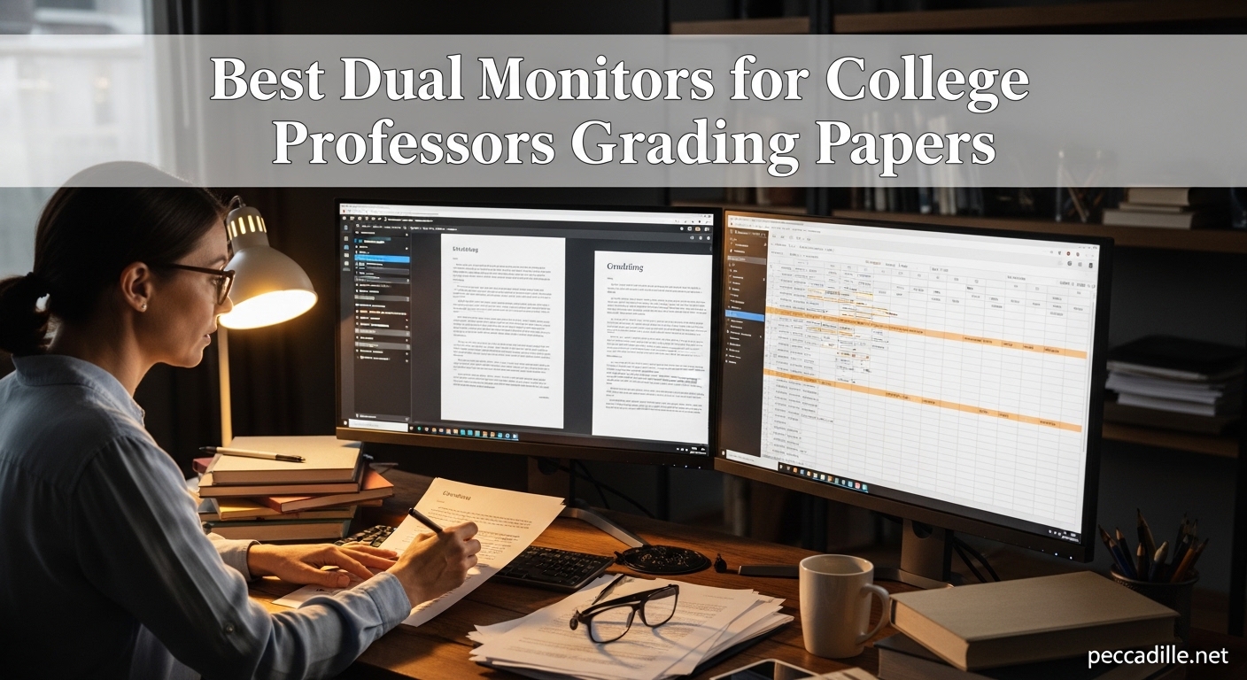 Best Dual Monitors for College Professors Grading Papers