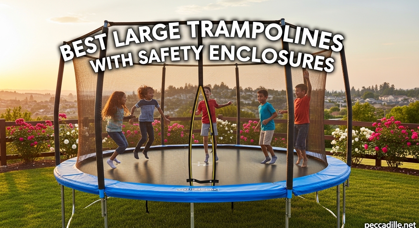 Best Large Trampolines with Safety Enclosures