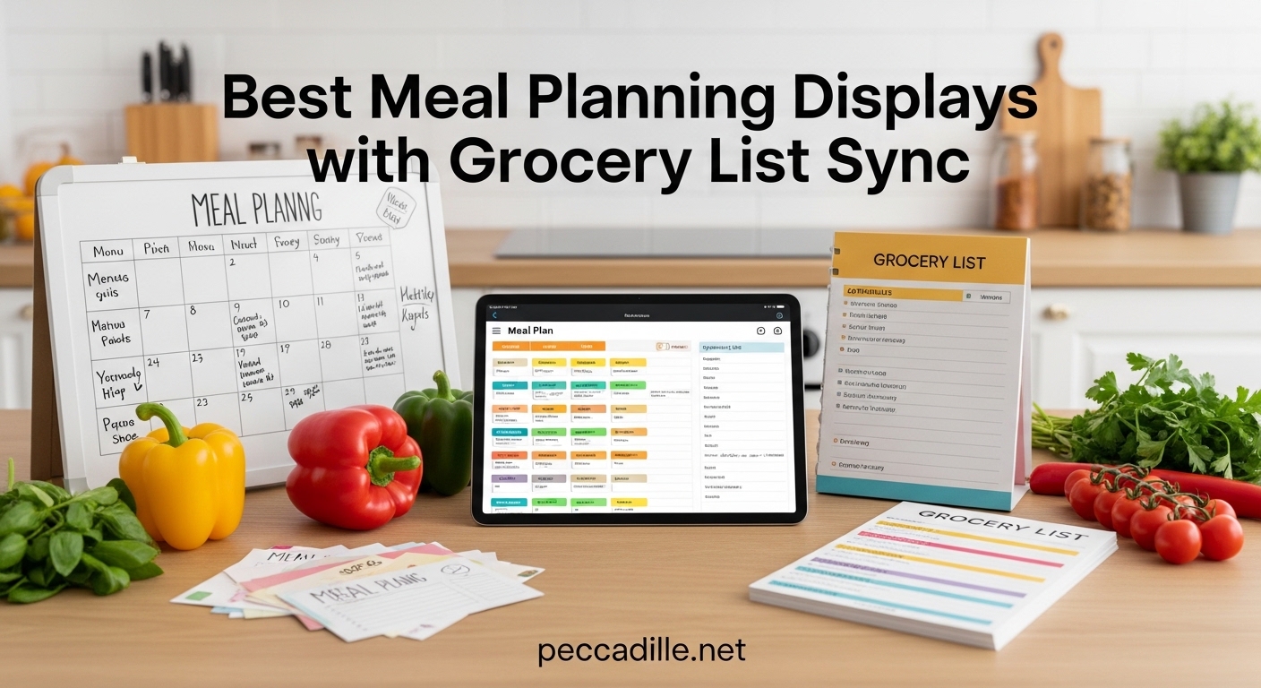 Best Meal Planning Displays with Grocery List Sync