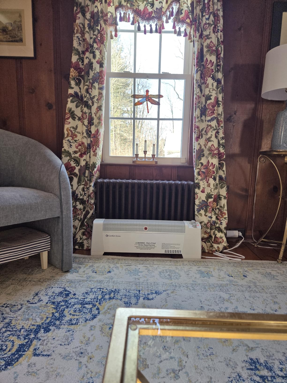 Comfort Zone Electric Baseboard Space Heater with Adjustable Thermostat, Dent-Proof End Panels, Overheat Protection, Tip-Over Switch, & Stay-Cool Body, Ideal for Home, Bedroom, & Office, 1,500W, CZ600 customer photo 2