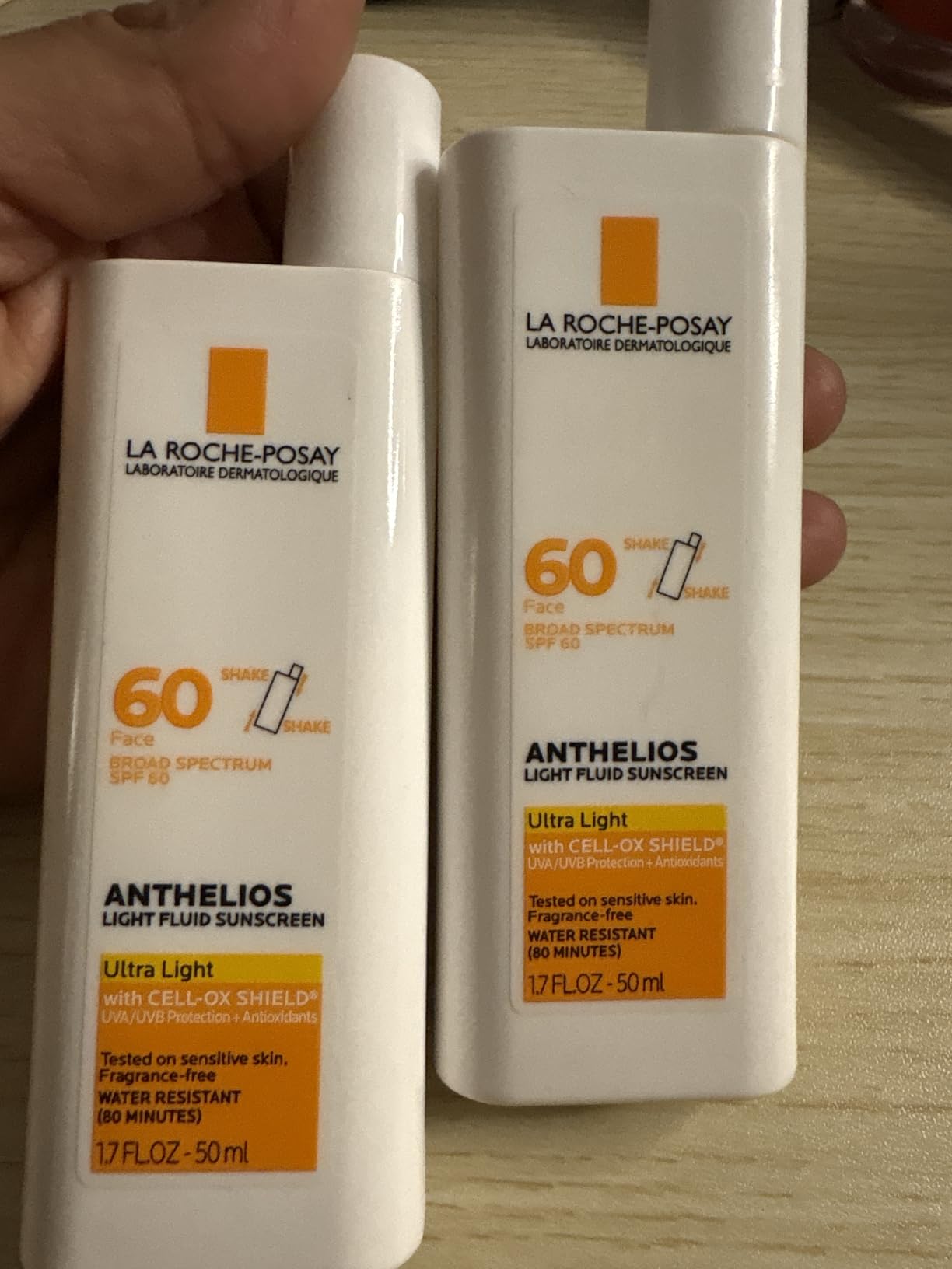 La Roche-Posay Anthelios Light Fluid Facial Sunscreen SPF 60, Lightweight Sunscreen For Face, Fluid Texture, Broad Spectrum SPF + Antioxidants, Oil Free & Oxybenzone Free customer photo 2