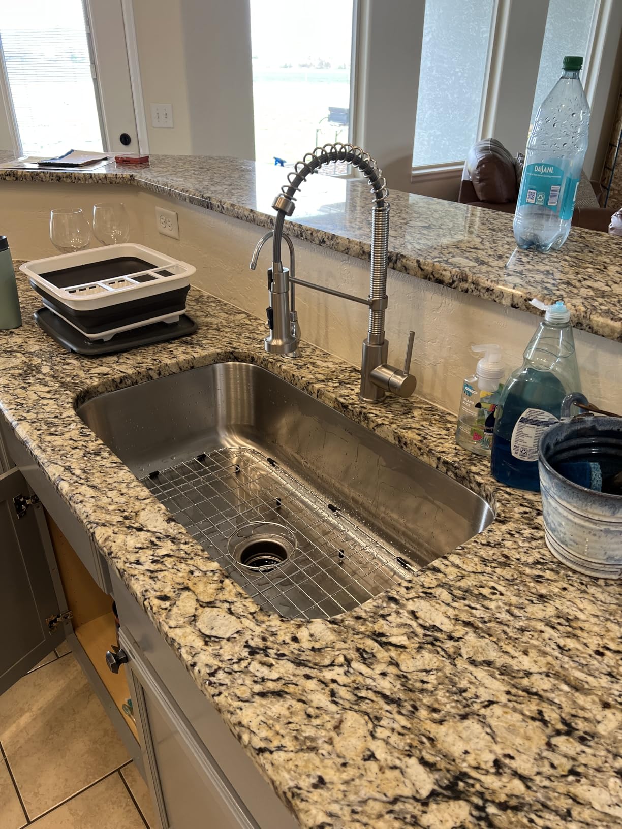 Kraus 23 Inch Stainless Steel Kitchen Sink, Durable 18 Gauge Single Bowl Kitchen Sinks Undermount, KBU12 customer photo 2